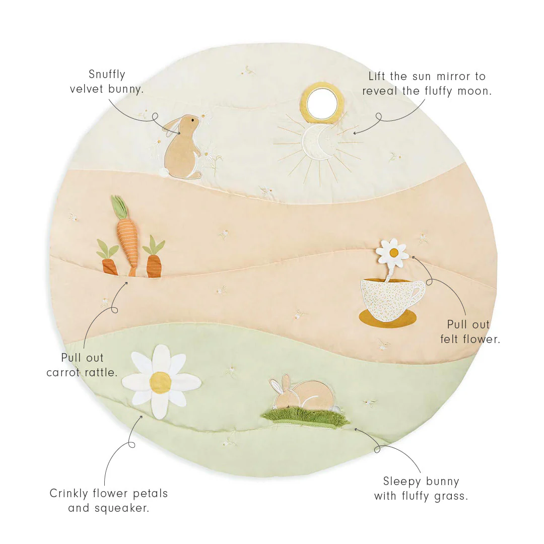 Organic Cotton Sensory Activity Playmat (Chamomile) - Image 2