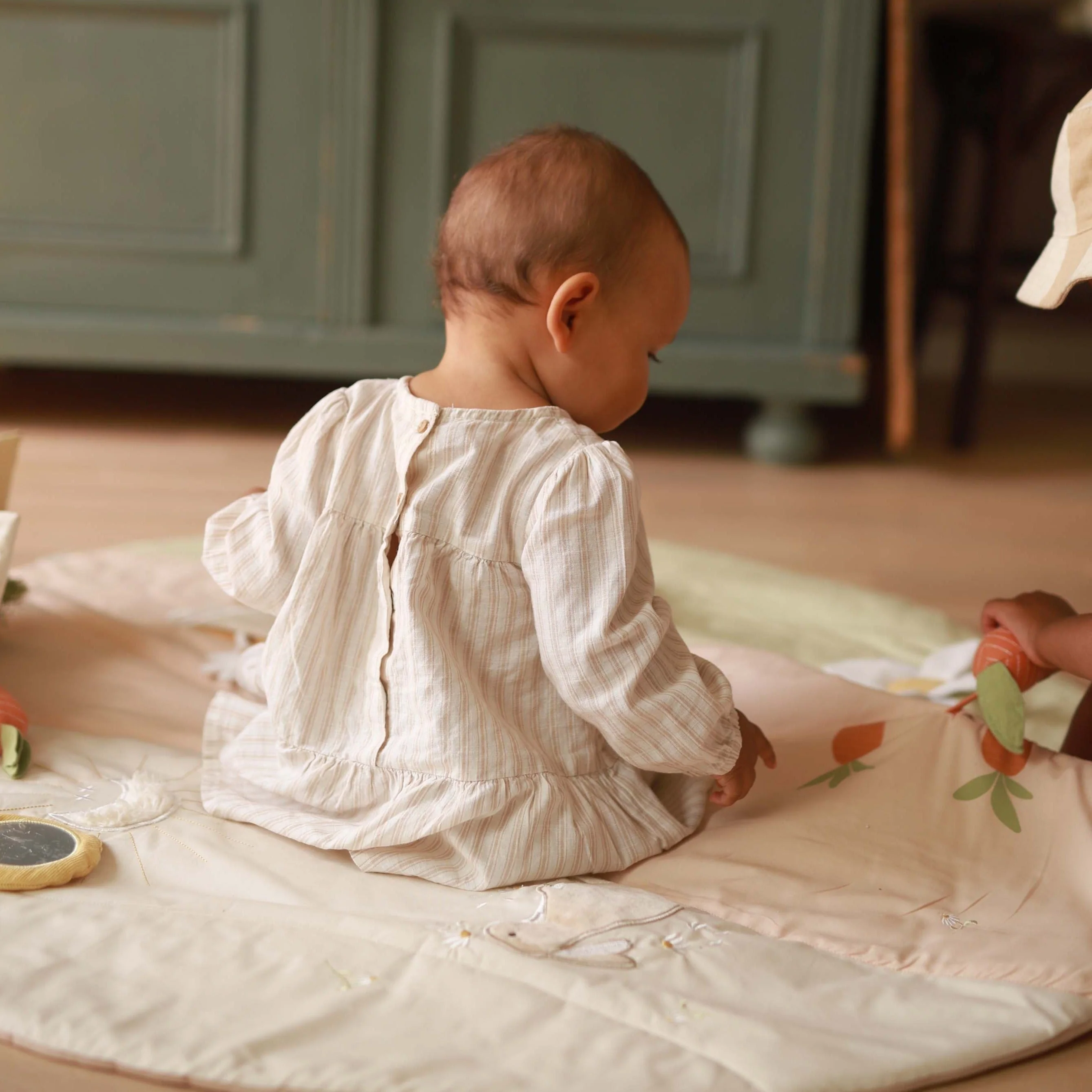 Organic Cotton Sensory Activity Playmat (Chamomile) - Image 4