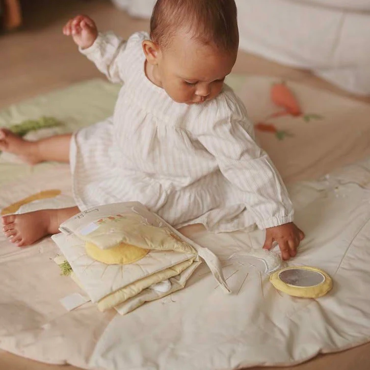 Organic Cotton Sensory Activity Playmat (Chamomile) - Image 5