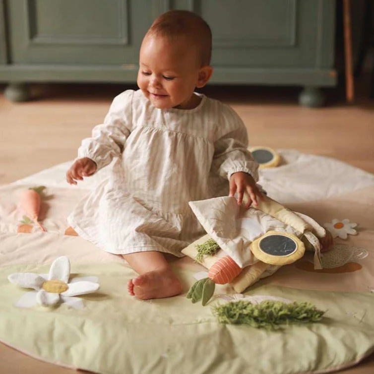 Organic Cotton Sensory Activity Playmat (Chamomile) - Image 7