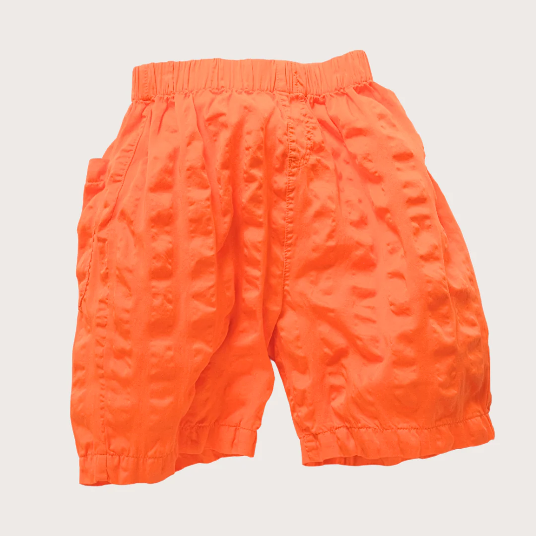 Adult Kit Giant Seersucker Cotton Board Shorts (Orange) - Image 3