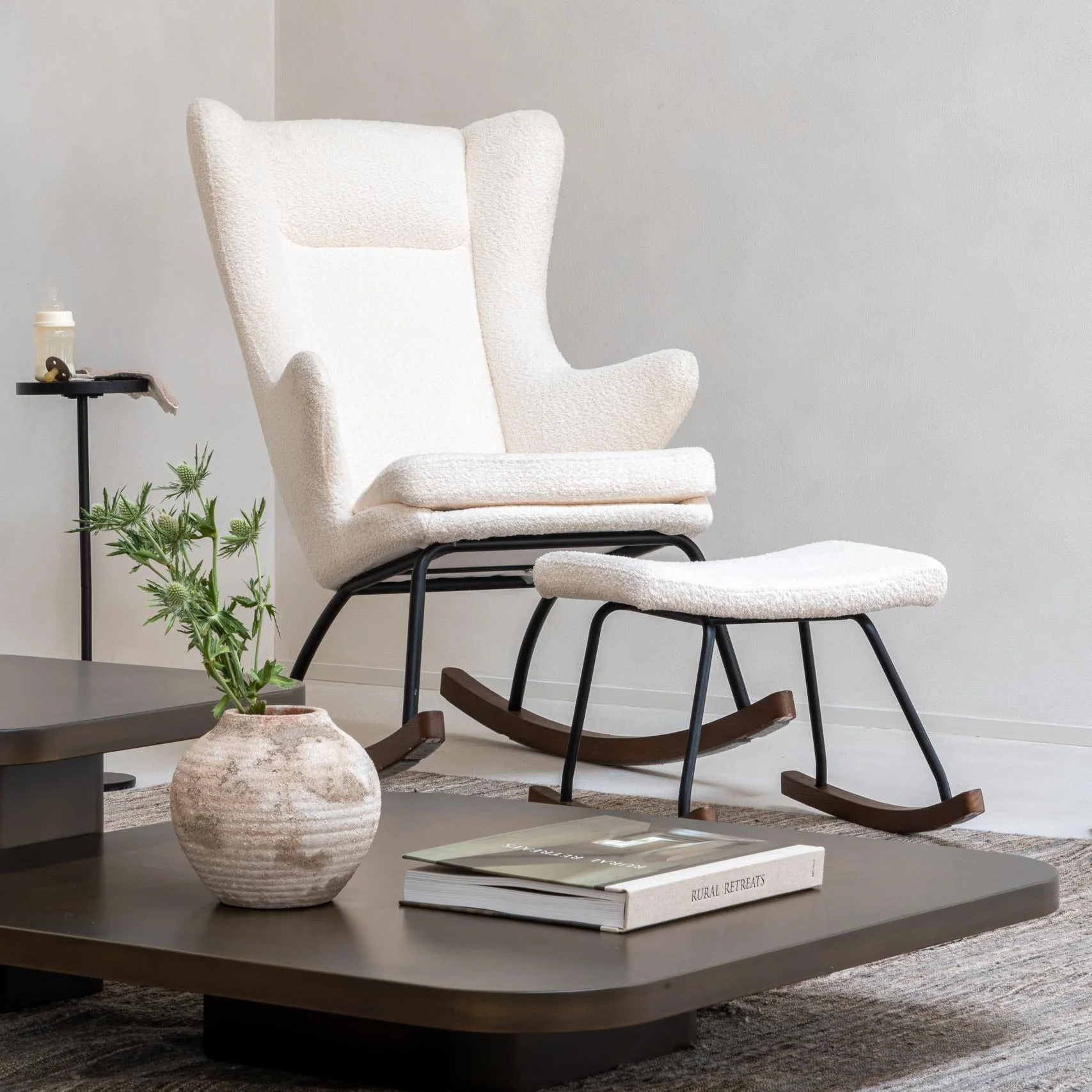 Adults Rocking Chair De Luxe (Boucle Cream) - Image 3
