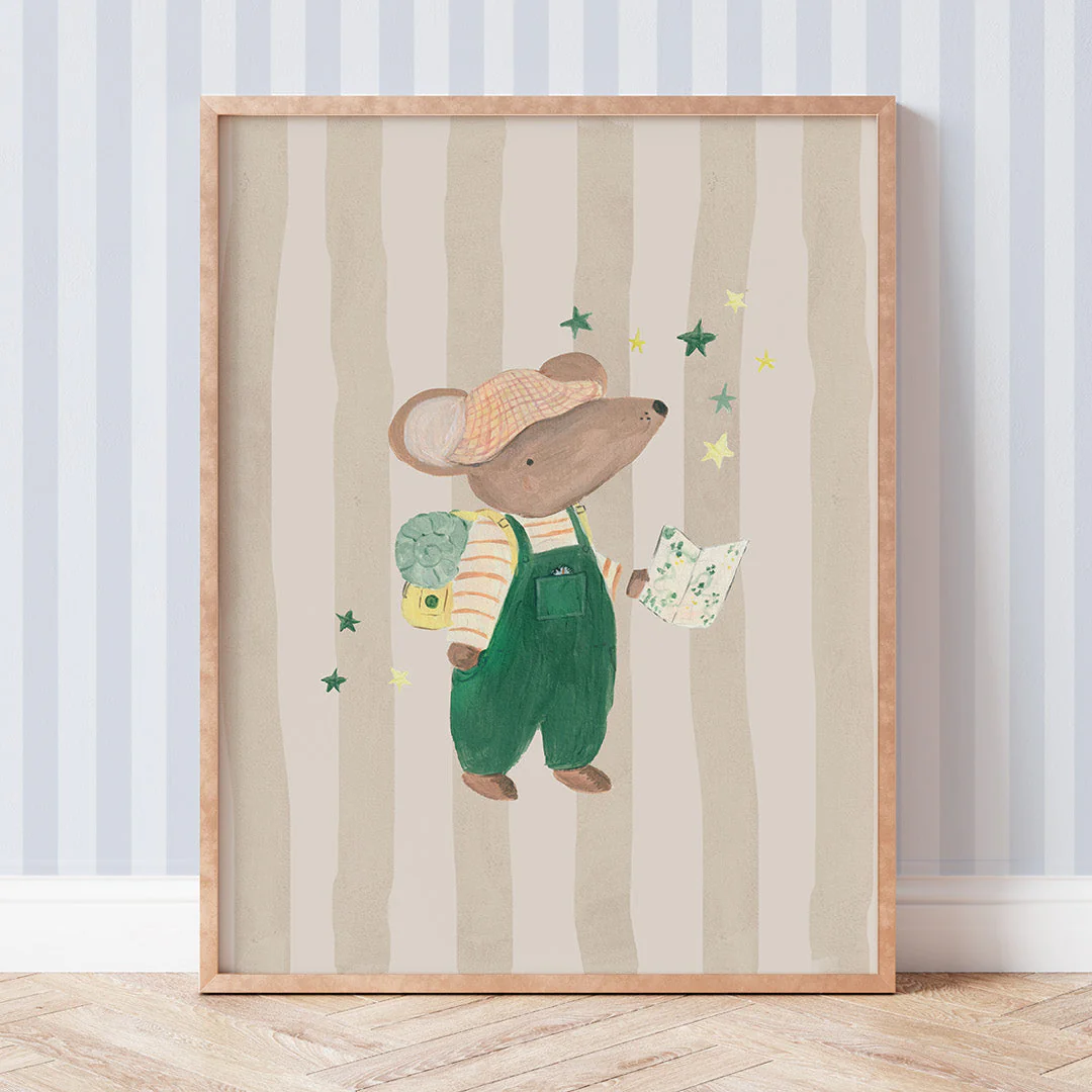 Adventure Awaits Mouse Art Print - Image 2