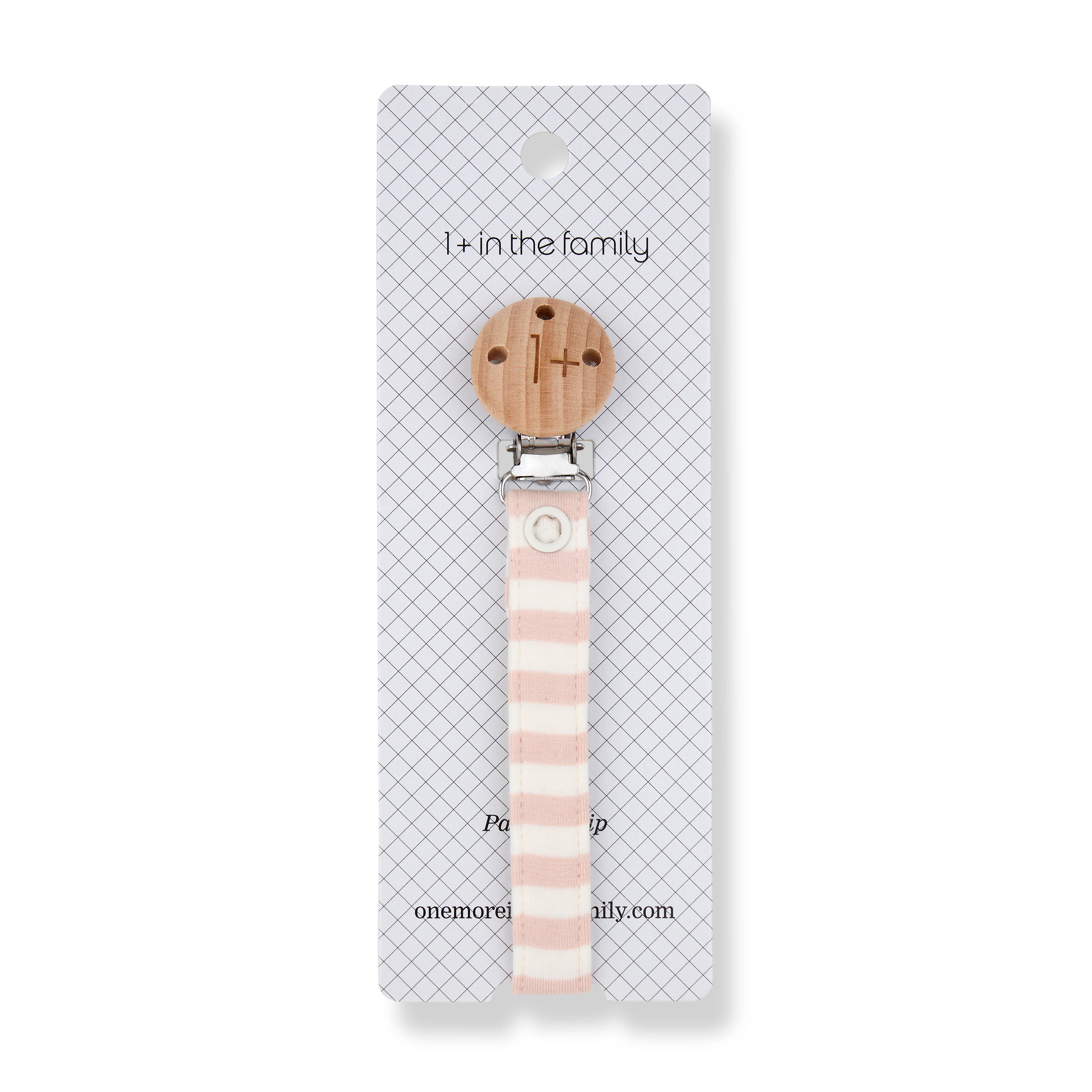 Aina Striped Dummy Pacifier Clip (Blossom)