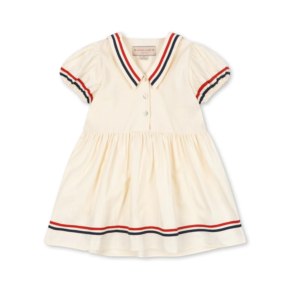 Allie Sailor Cotton Dress (Eggnog) - Image 3