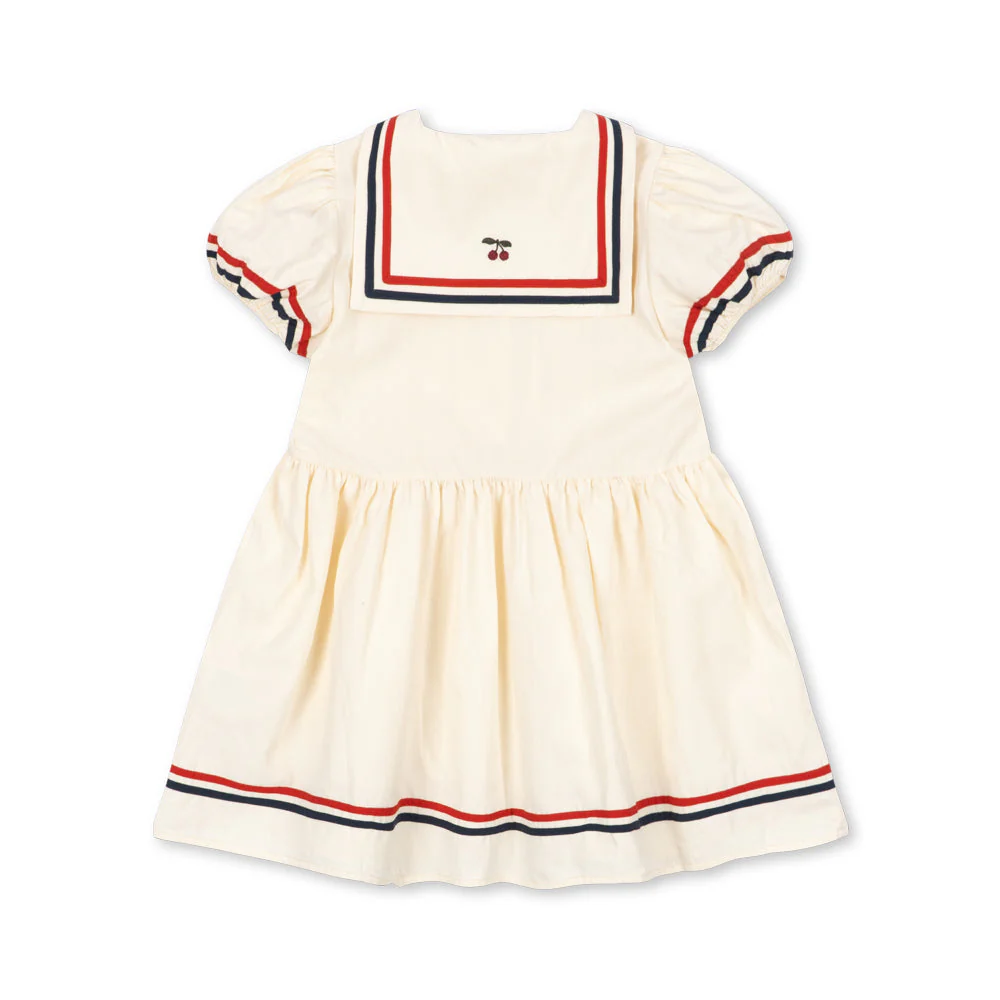 Allie Sailor Cotton Dress (Eggnog) - Image 6