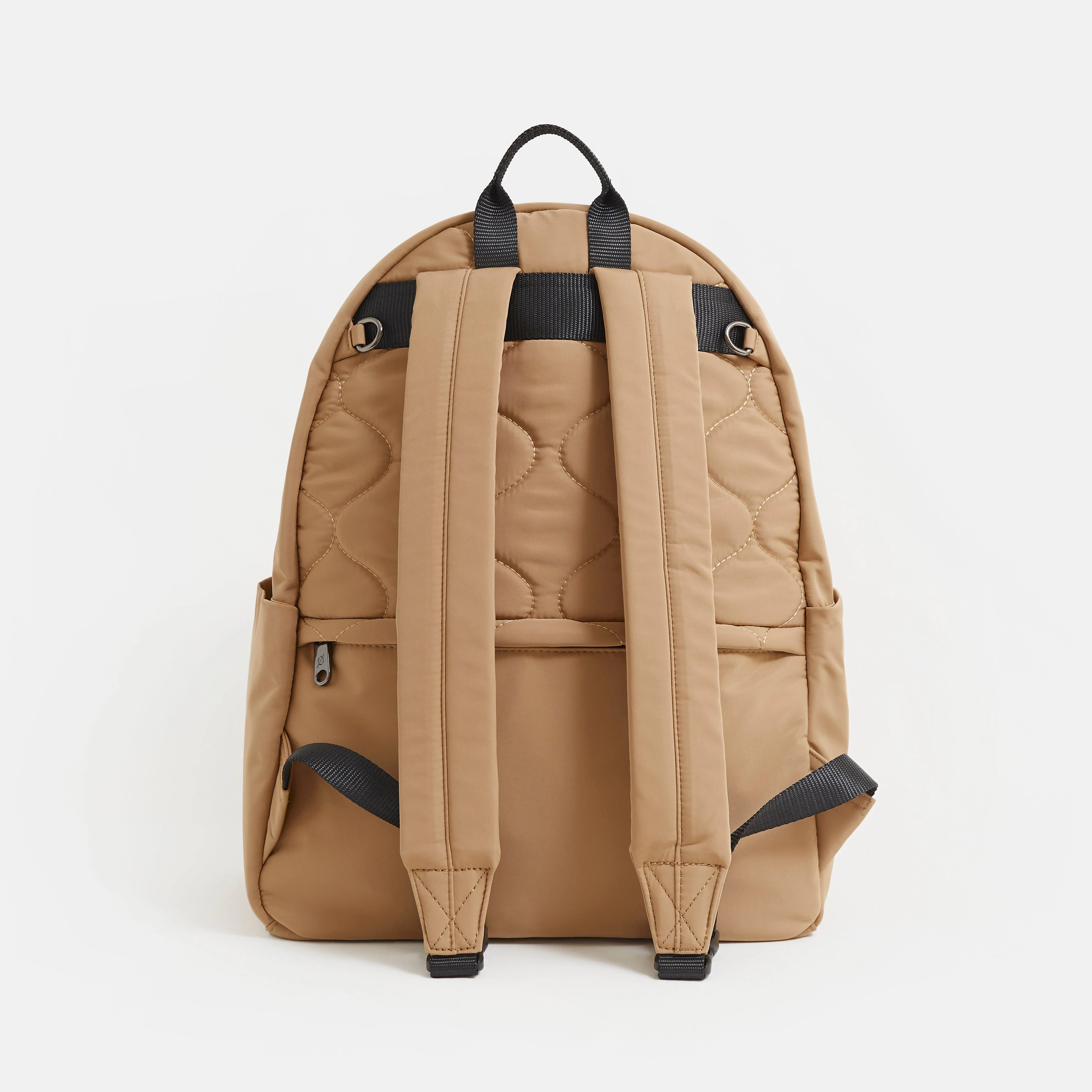 Ana Eco Baby Change Backpack + Quilted Change Mat (Camel) - Image 7