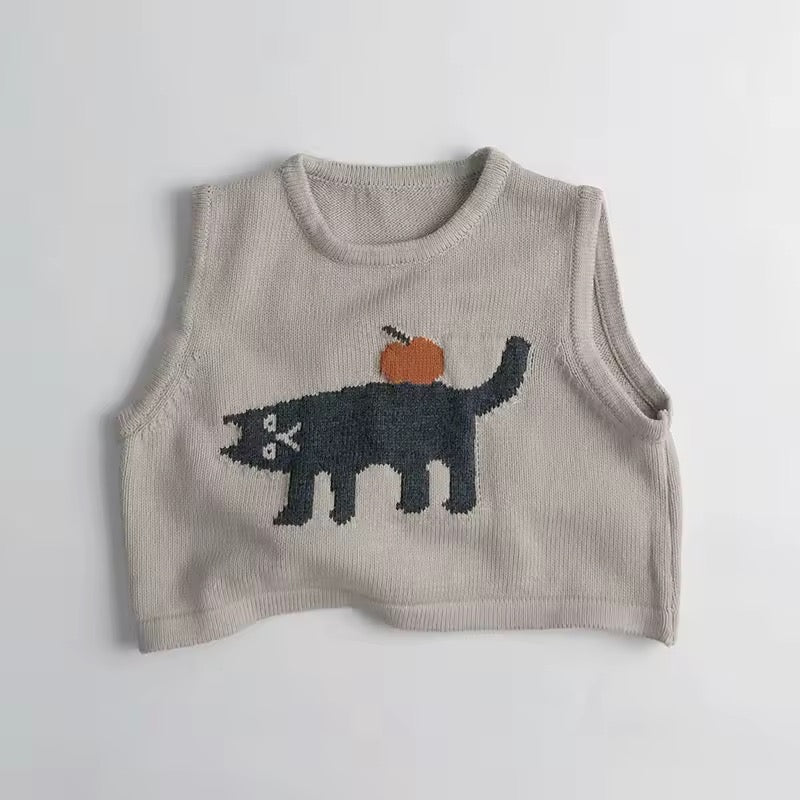 Arancia Cat Sleeveless Knit Vest - Image 2