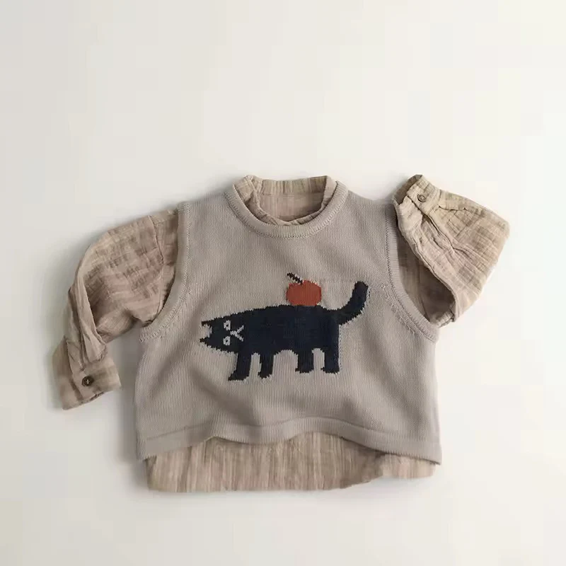 Arancia Cat Sleeveless Knit Vest - Image 4