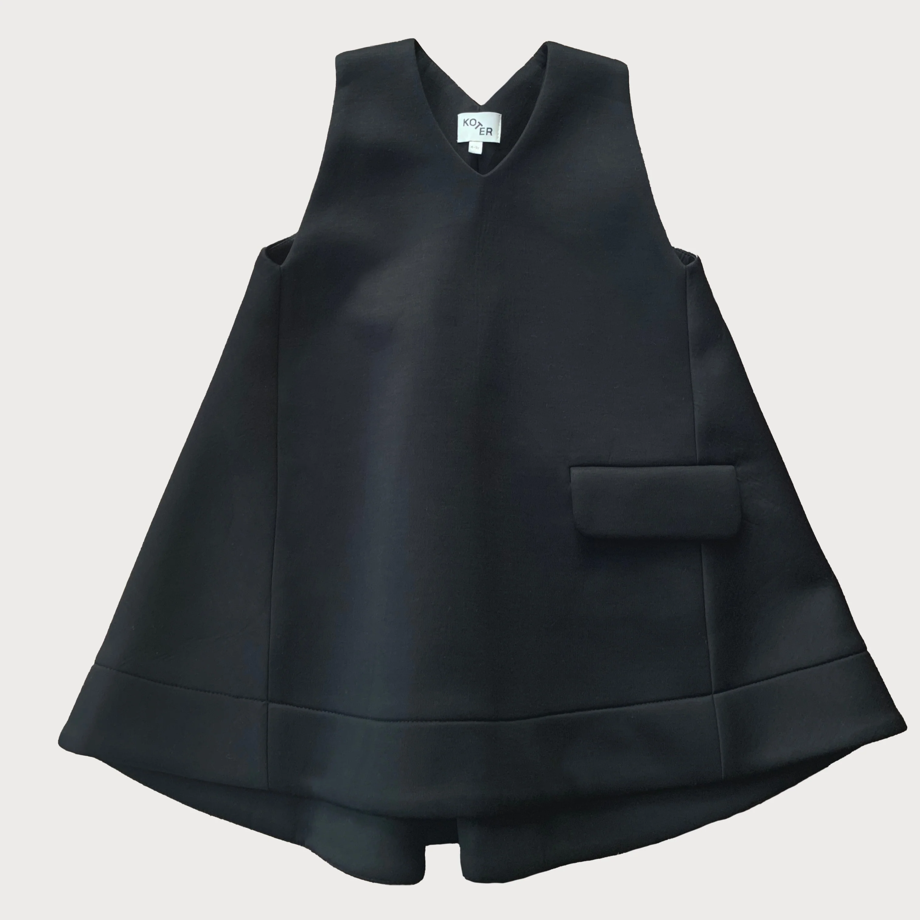 Avery Scuba Black Tunic Dress - Image 2