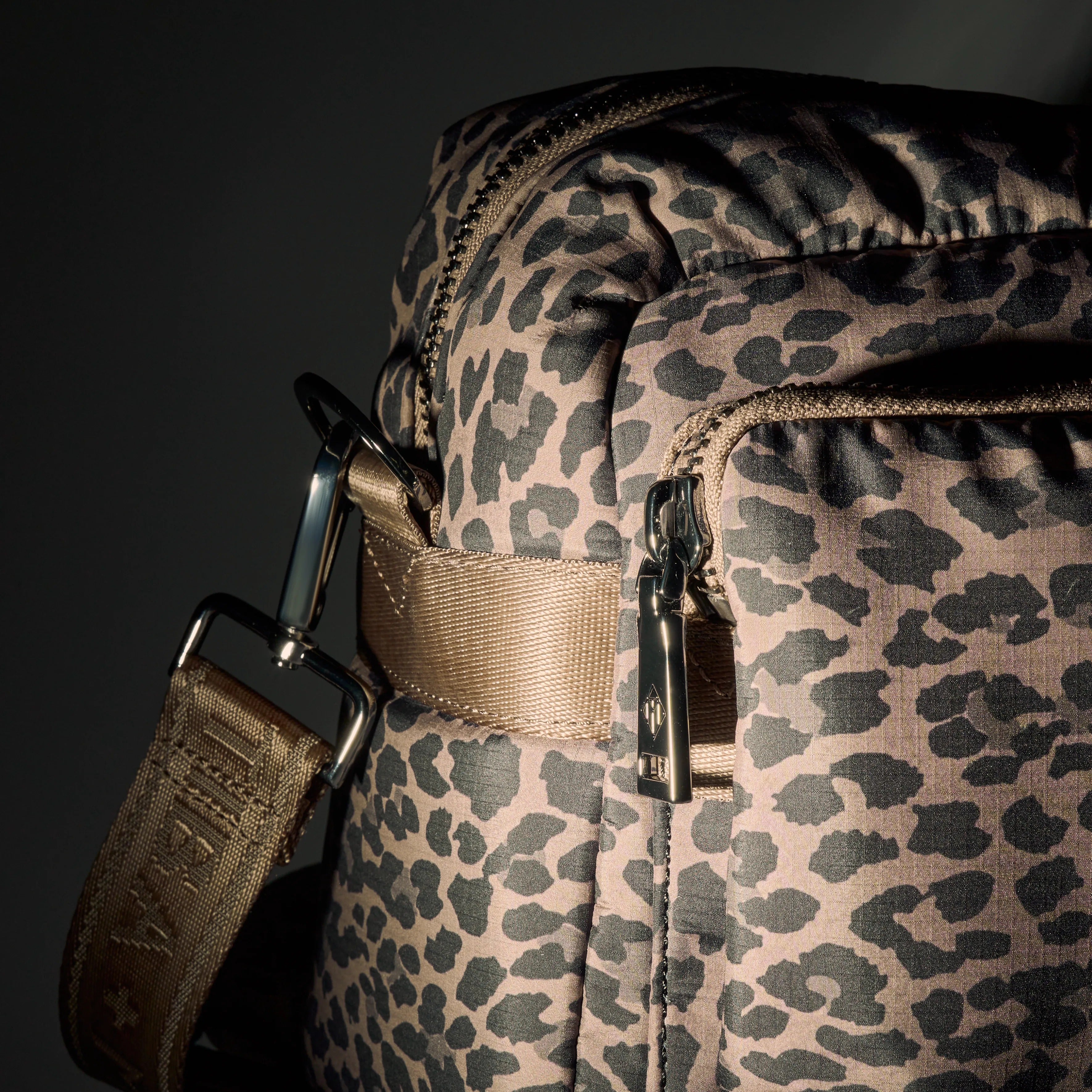 Axel Cross-Body Changing Bag Buggy Organiser (Brown Tonal Leopard) - Image 11