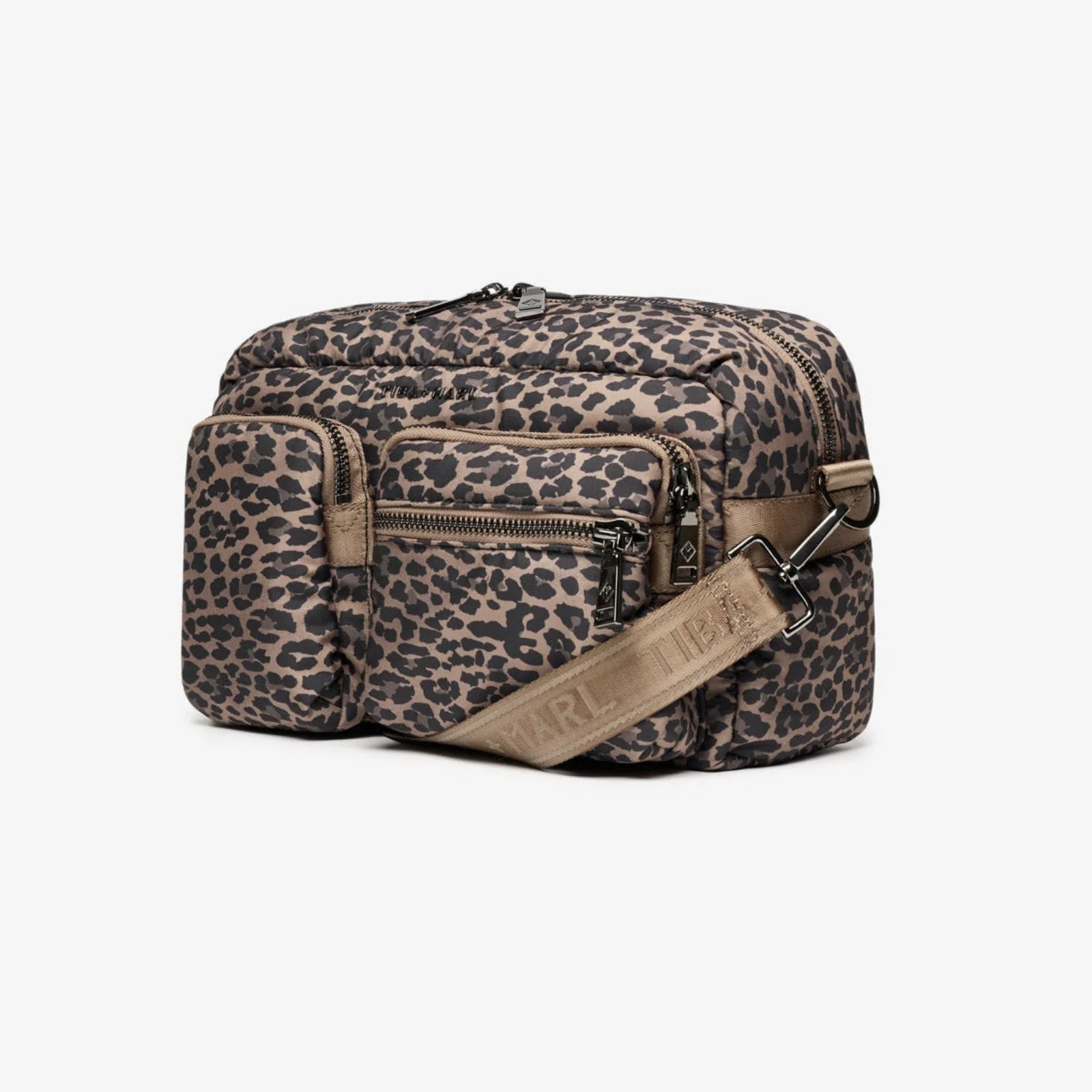 Axel Cross-Body Changing Bag Buggy Organiser (Brown Tonal Leopard) - Image 5