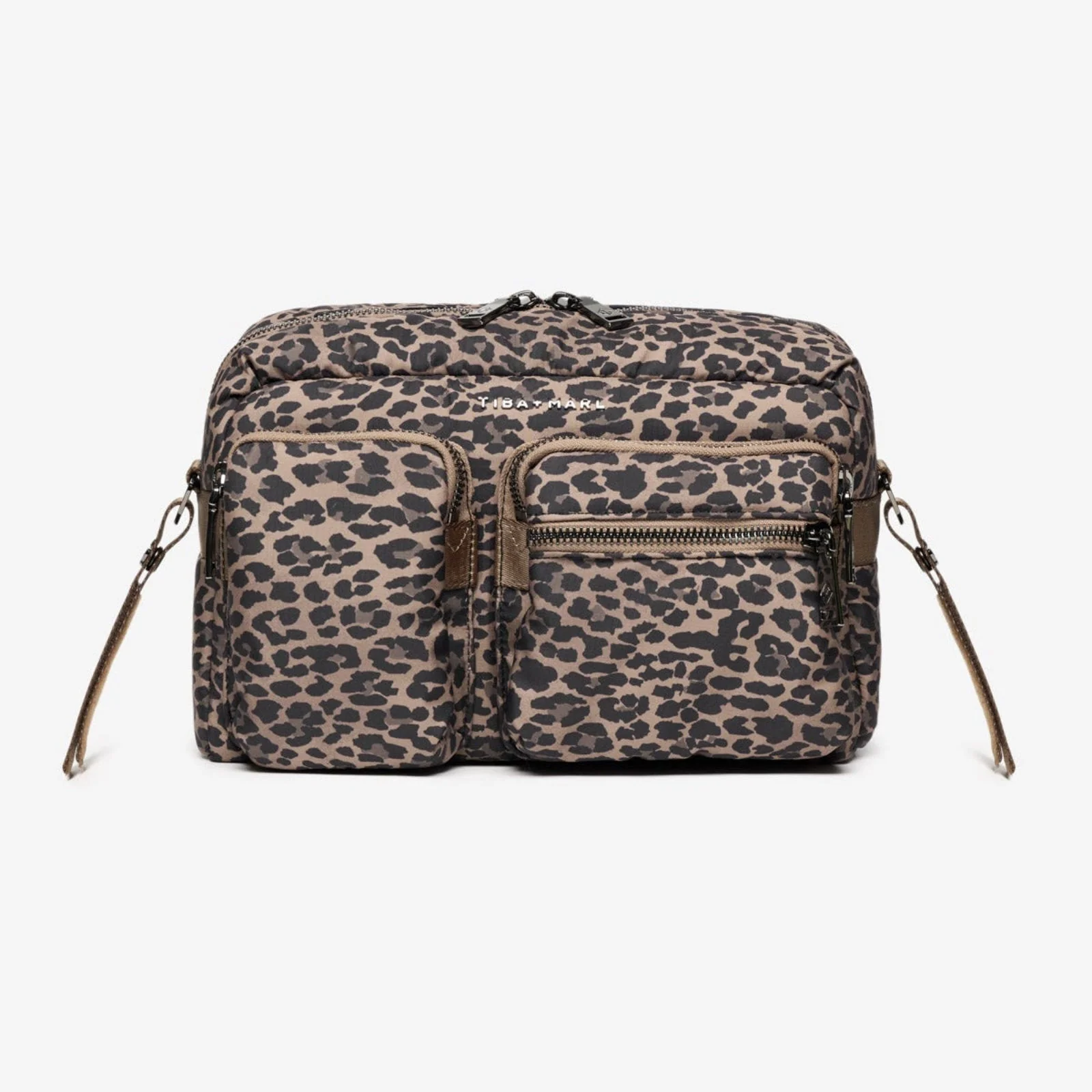 Axel Cross-Body Changing Bag Buggy Organiser (Brown Tonal Leopard) - Image 7