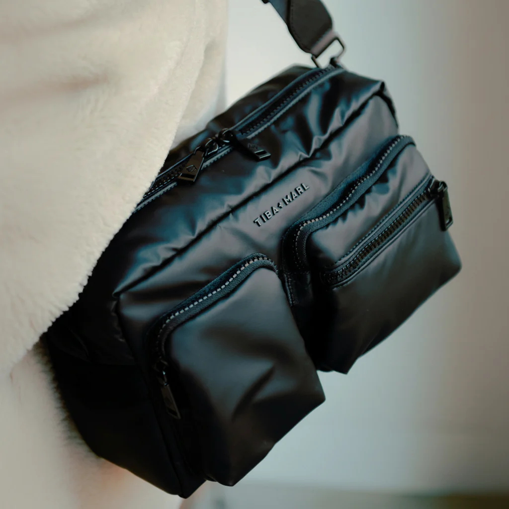 Axel Cross-Body Changing Bag Buggy Organiser (Matte Black) - Image 4