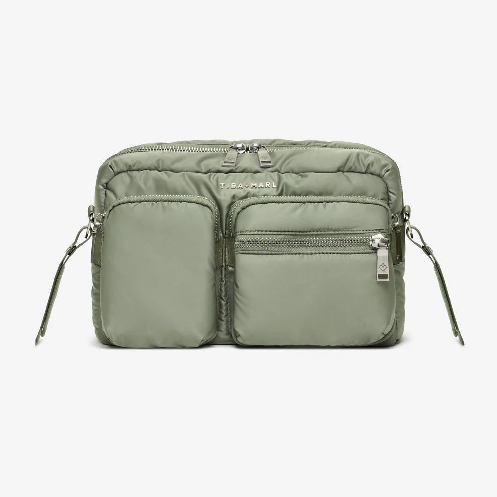 Axel Cross-Body Changing Bag Buggy Organiser (Sage) - Image 5