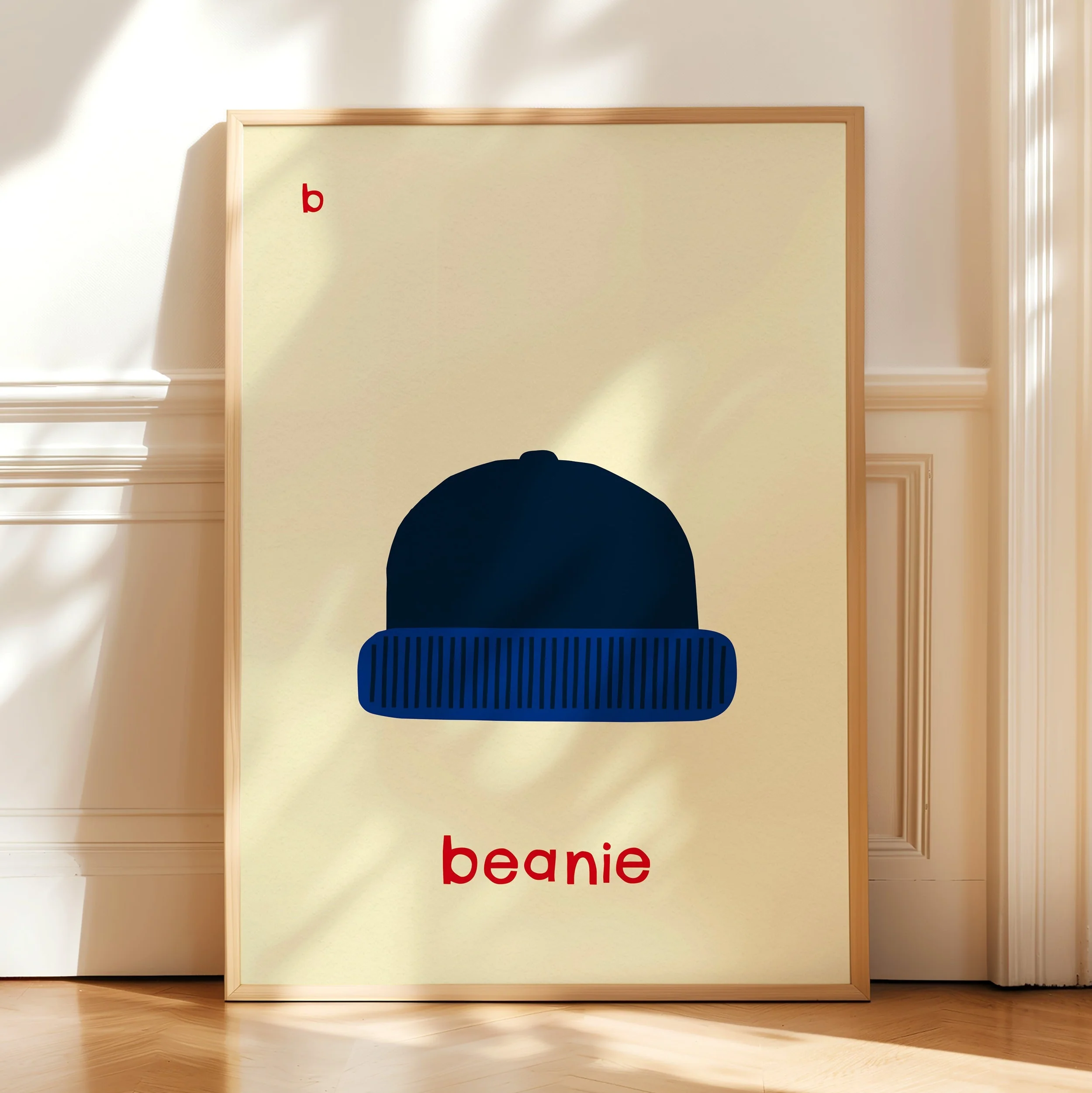 B for Beanie- Alphabet Art Print