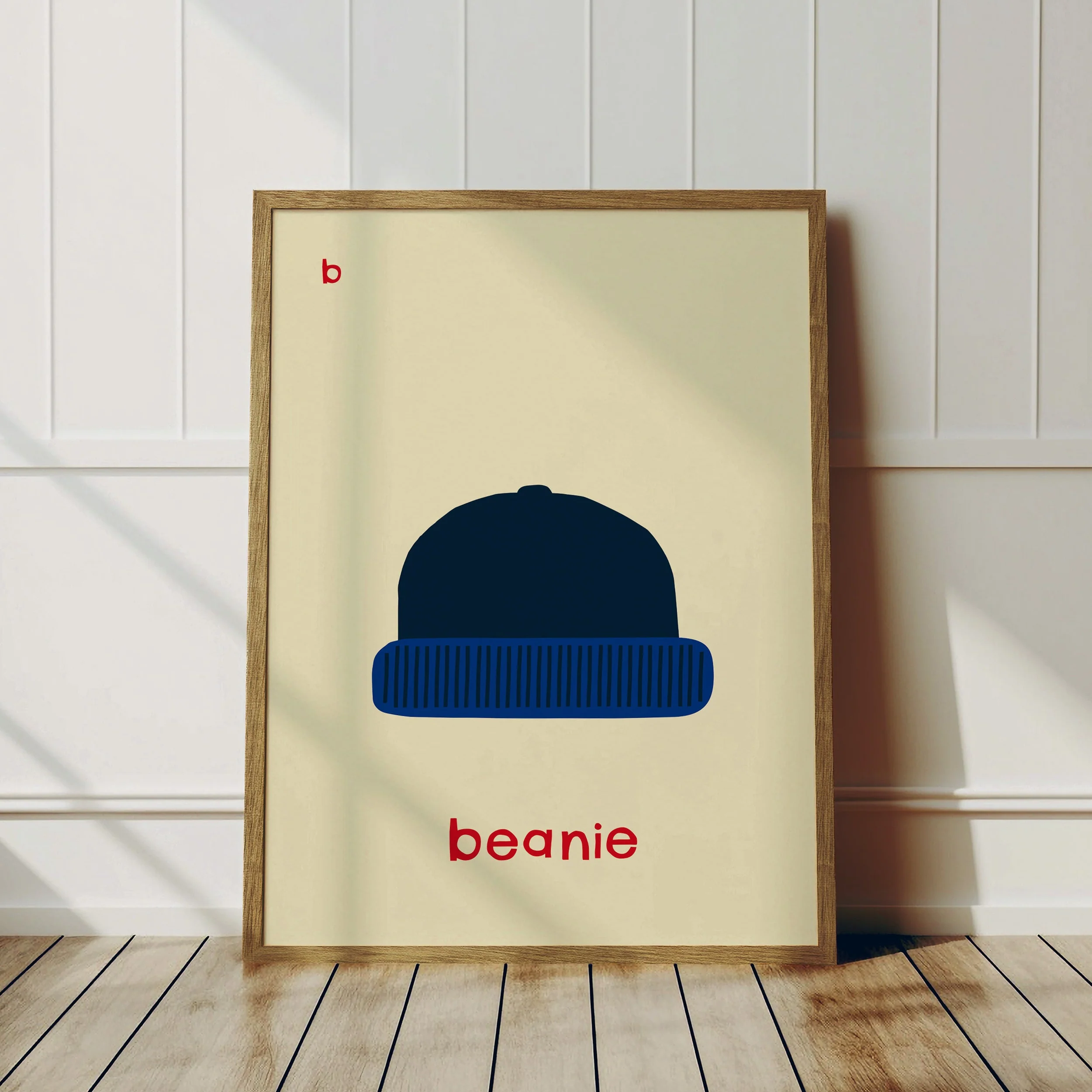 B for Beanie- Alphabet Art Print - Image 3