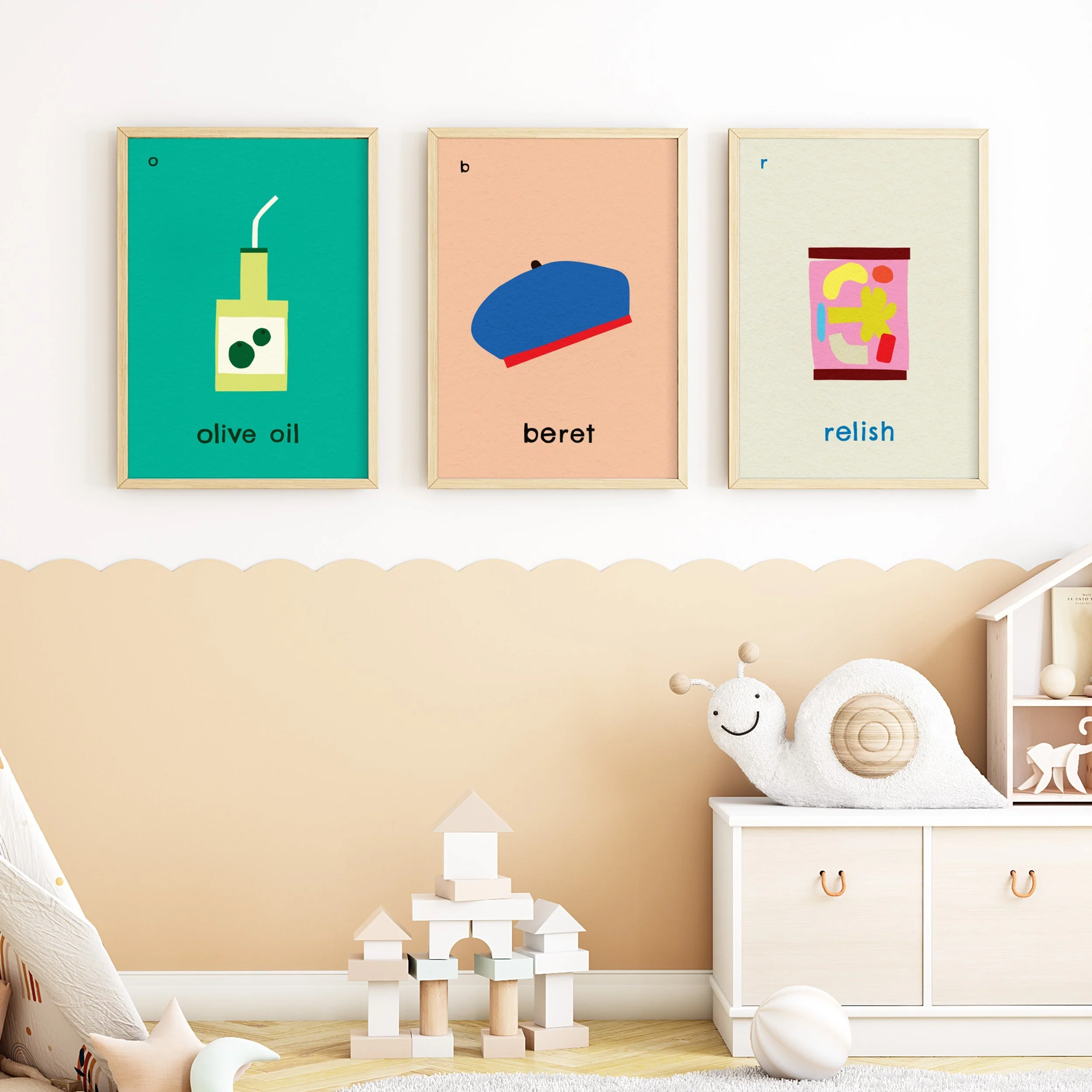B for Beret- Alphabet Art Print - Image 6