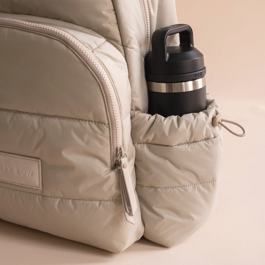 Baby Changing Backpack with Stroller Clips, Mat + Pouch (Oyster) - Image 5