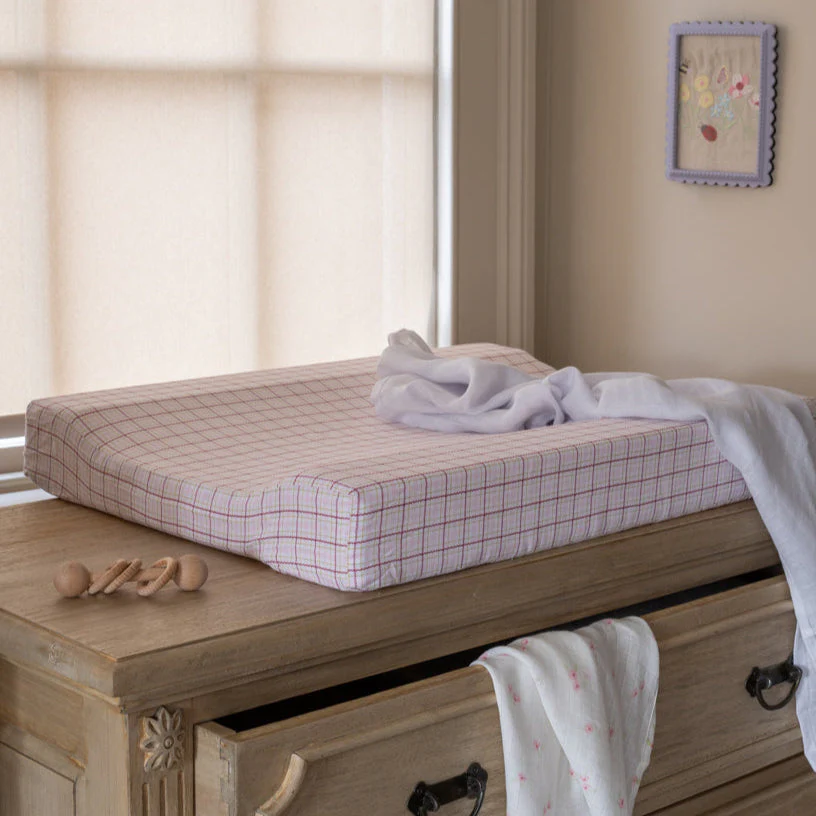 Baby Changing Mat (Pink Check) - Image 2