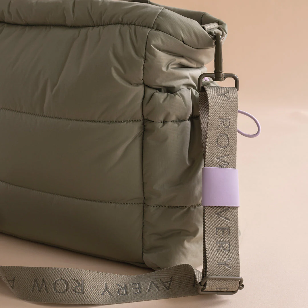 Baby Changing Tote Bag with Stroller Clips, Mat + Pouch (Olive) - Image 8