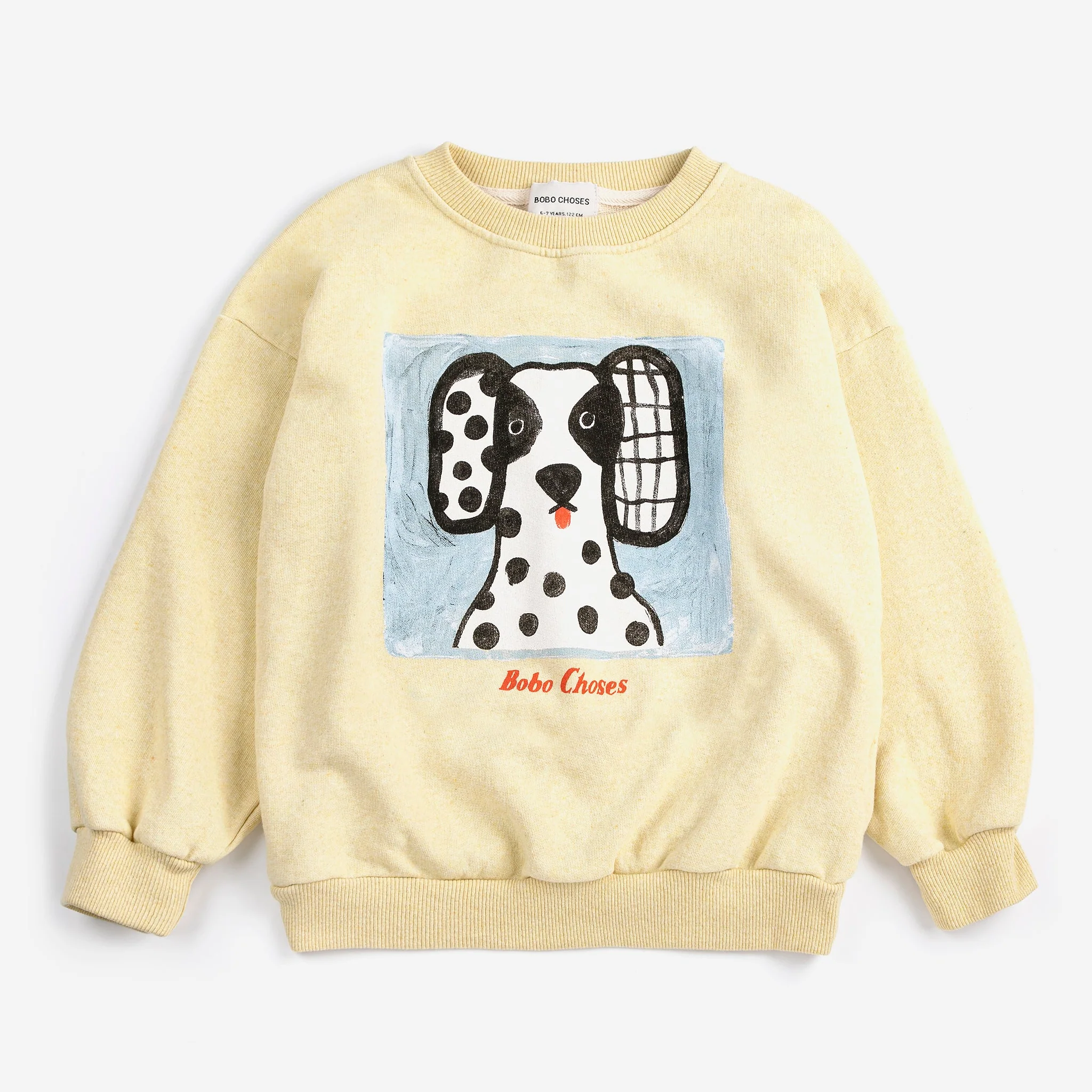 Van Dog Face Cotton Jumper (Yellow) - Image 3