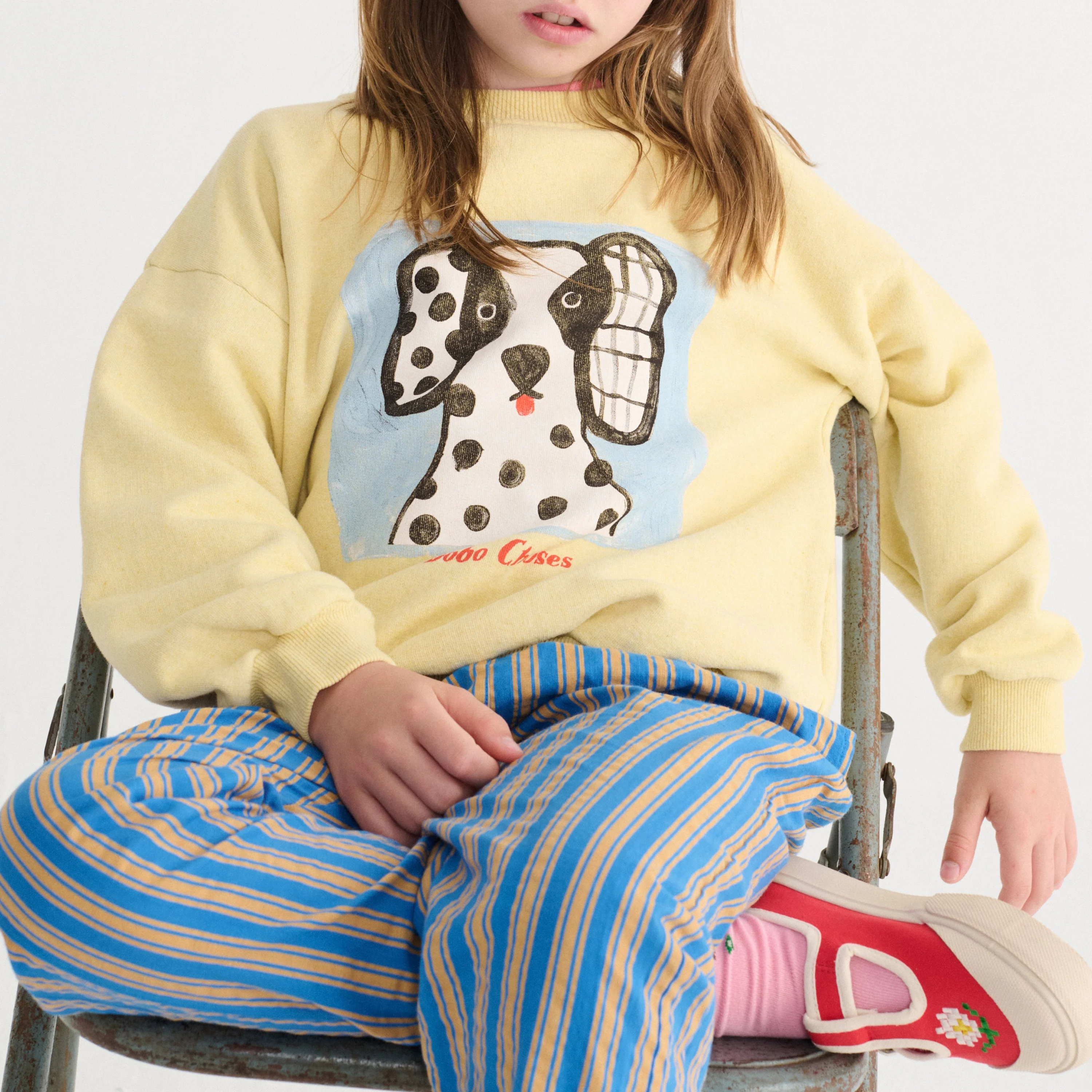 Van Dog Face Cotton Jumper (Yellow) - Image 4