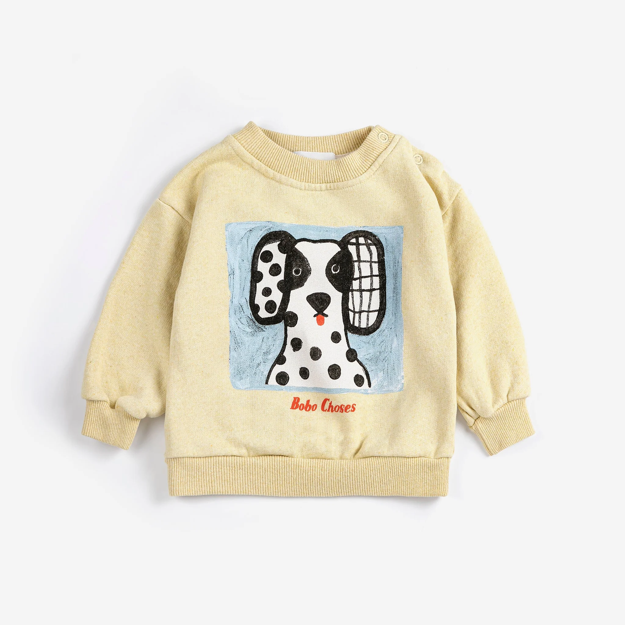 Van Dog Face Cotton Jumper (Yellow) - Image 5