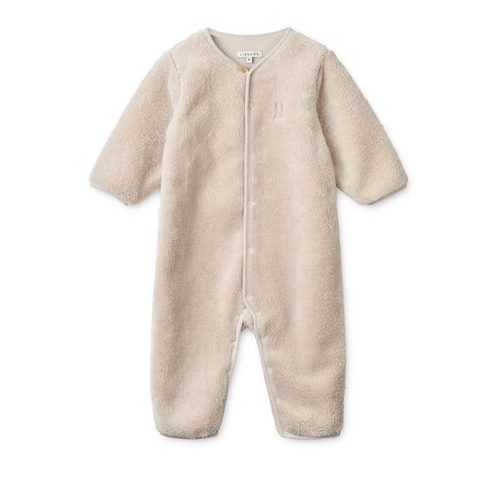 Bailey Baby Pile Plush Onesie (Sandy) - Image 3