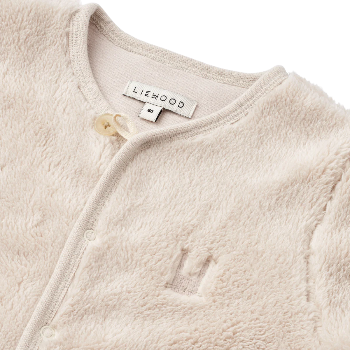 Bailey Baby Pile Plush Onesie (Sandy) - Image 6