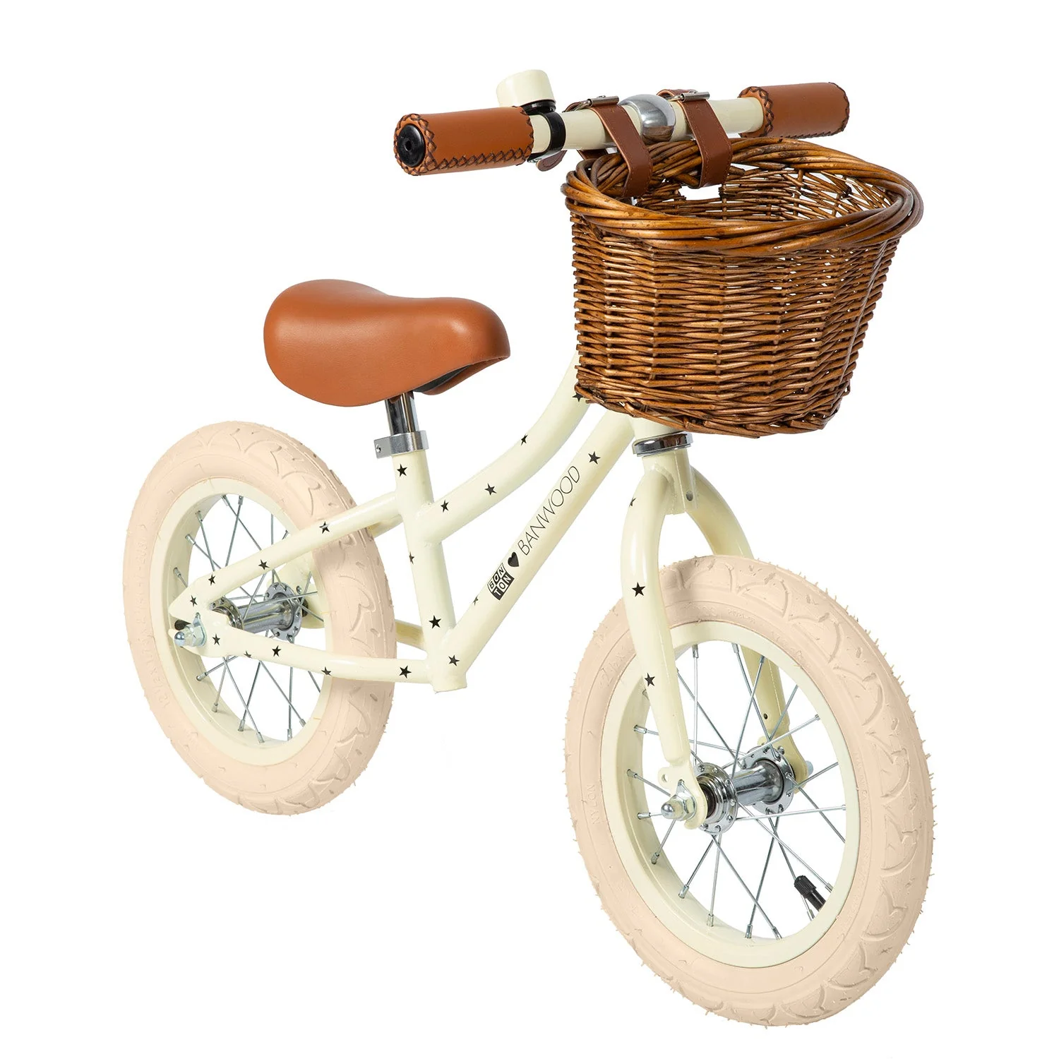 Banwood x Bonton Star Print First Go! Balance Bike (Cream)