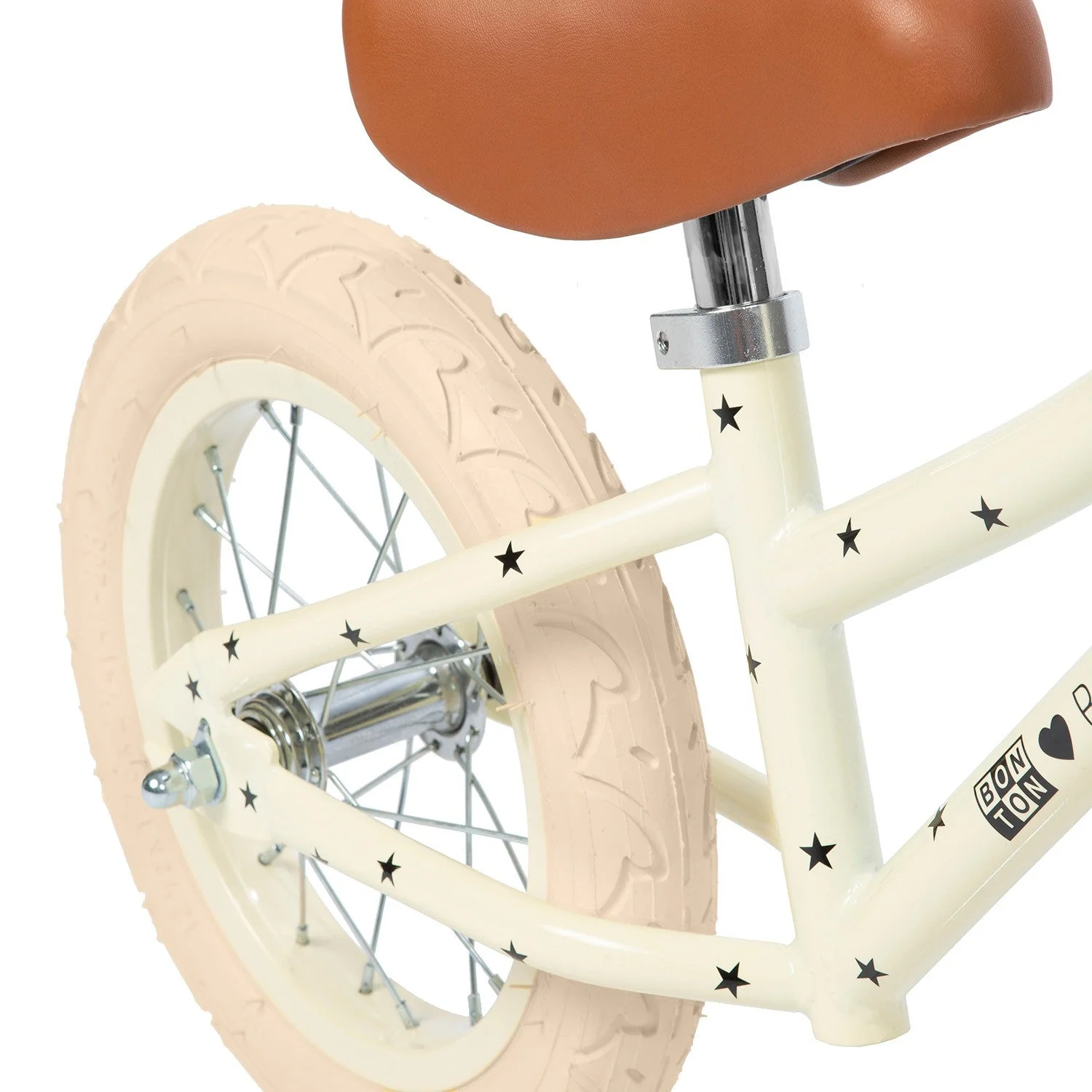 Banwood x Bonton Star Print First Go! Balance Bike (Cream) - Image 6