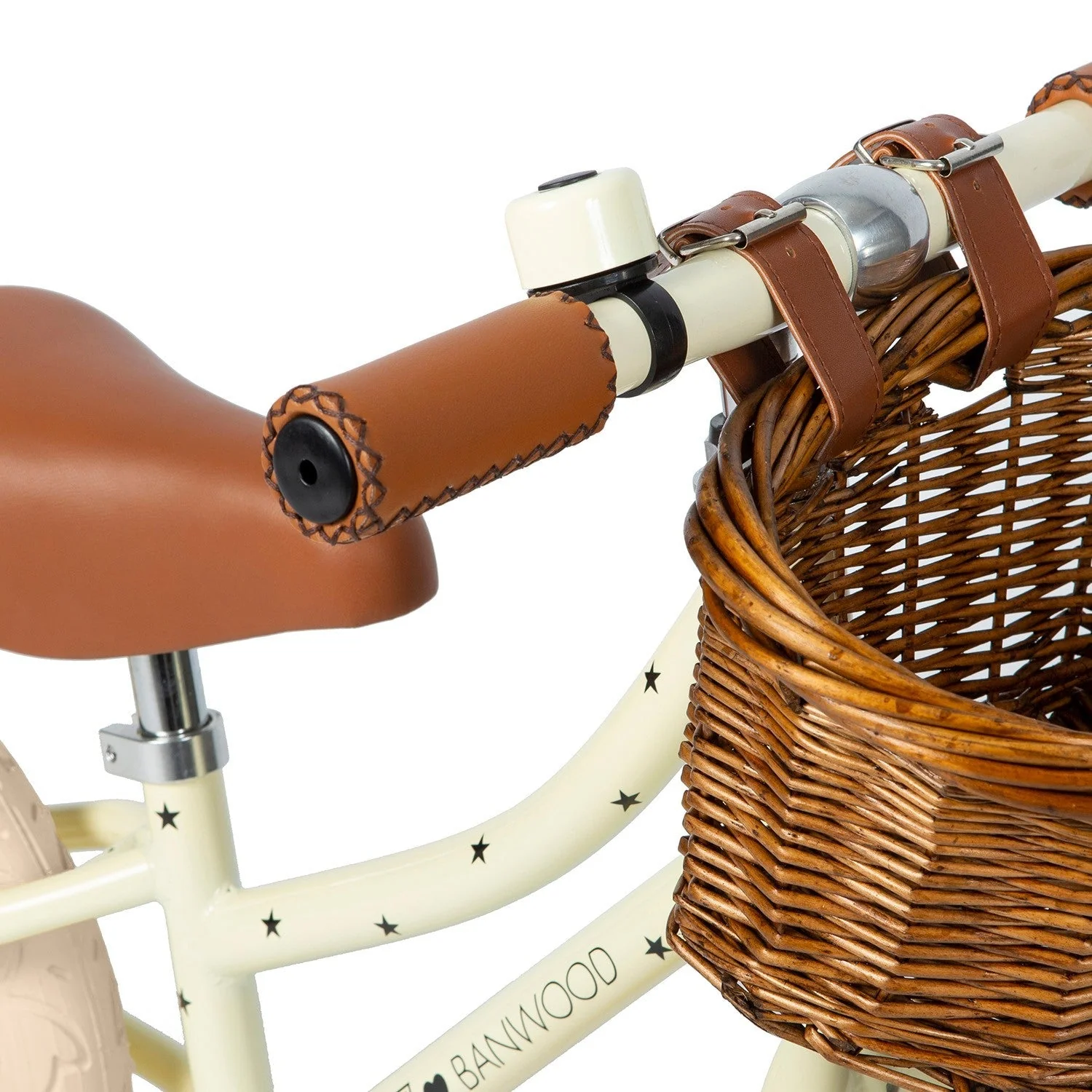 Banwood x Bonton Star Print First Go! Balance Bike (Cream) - Image 8