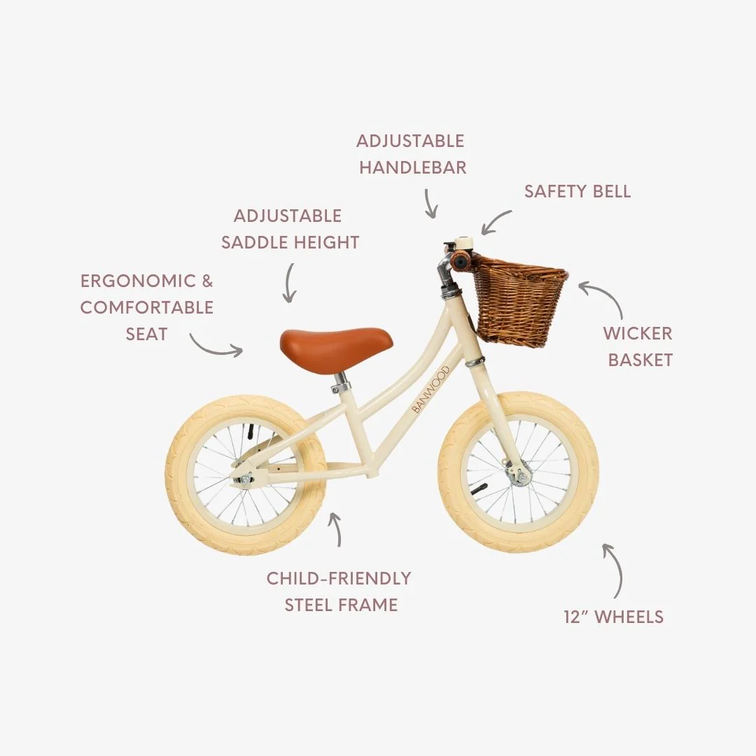 Banwood First GO! Balance Bike (Cream) - Image 7