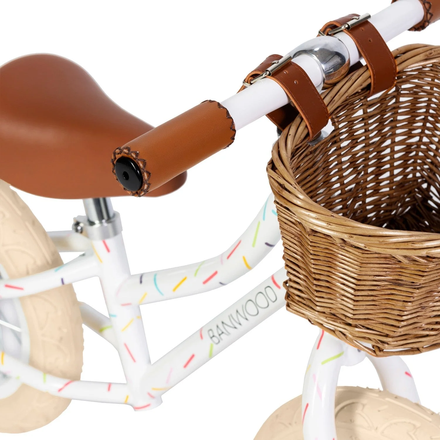 Banwood X Marest First Go! Balance Bike (White Sprinkle) - Image 12