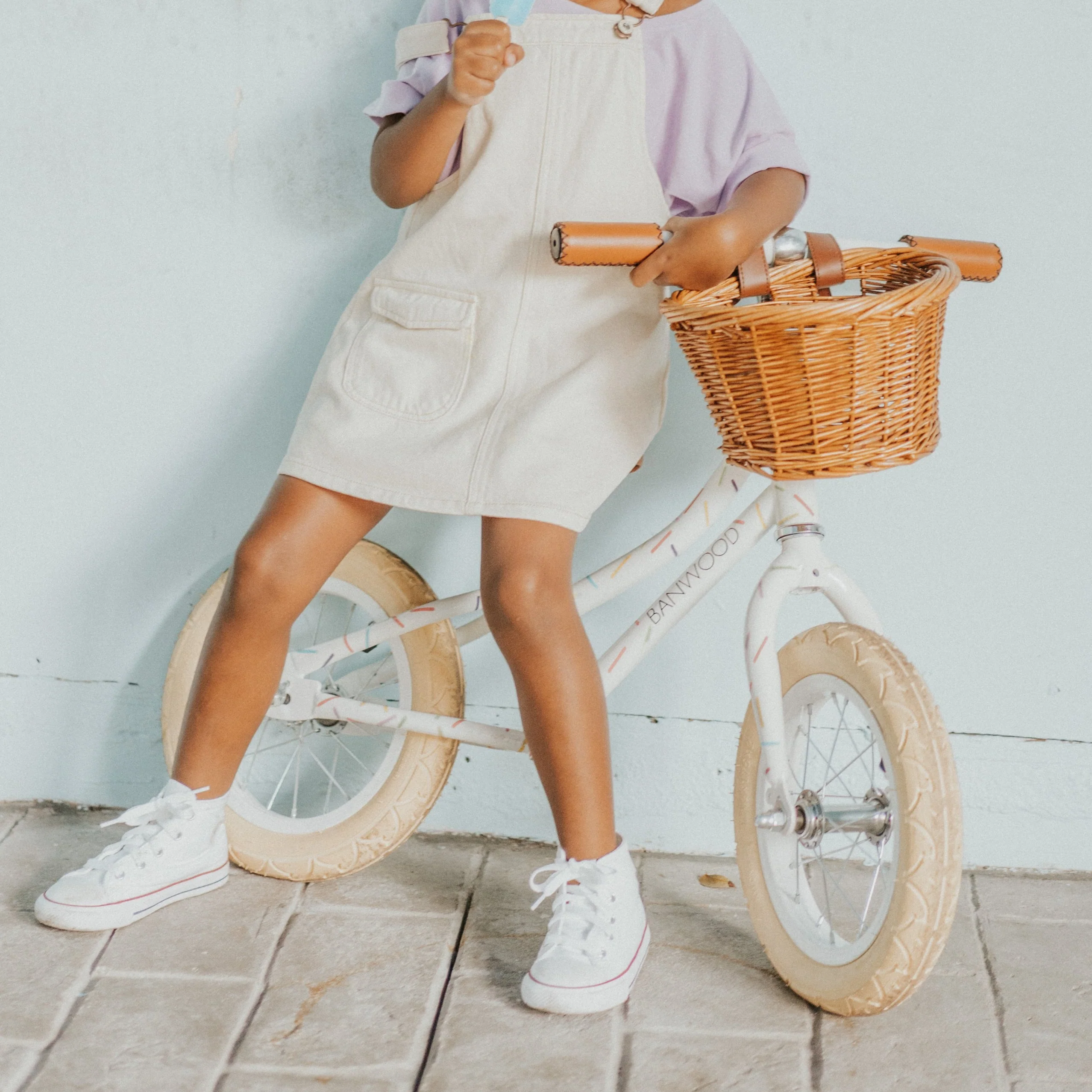 Banwood X Marest First Go! Balance Bike (White Sprinkle) - Image 4