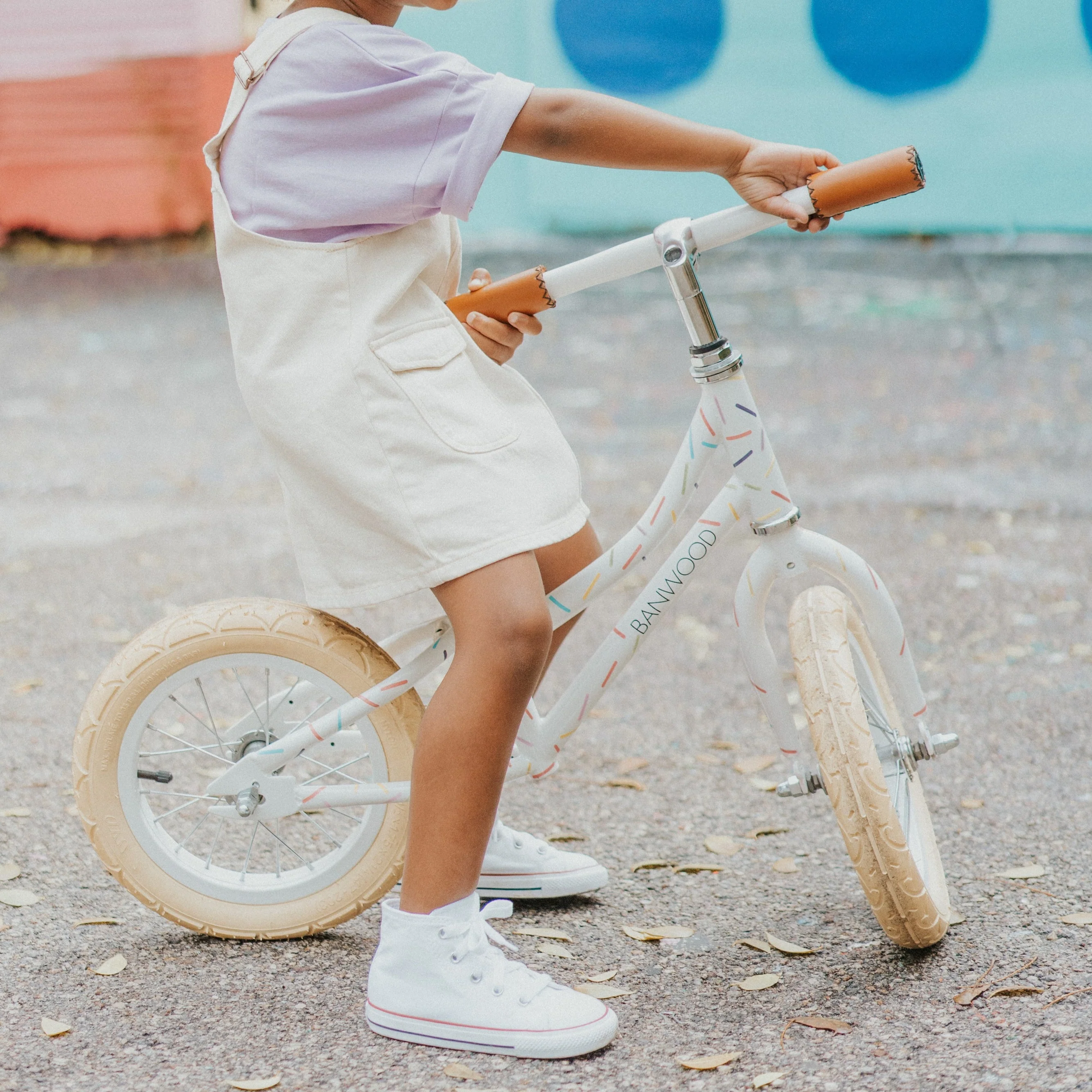 Banwood X Marest First Go! Balance Bike (White Sprinkle) - Image 6