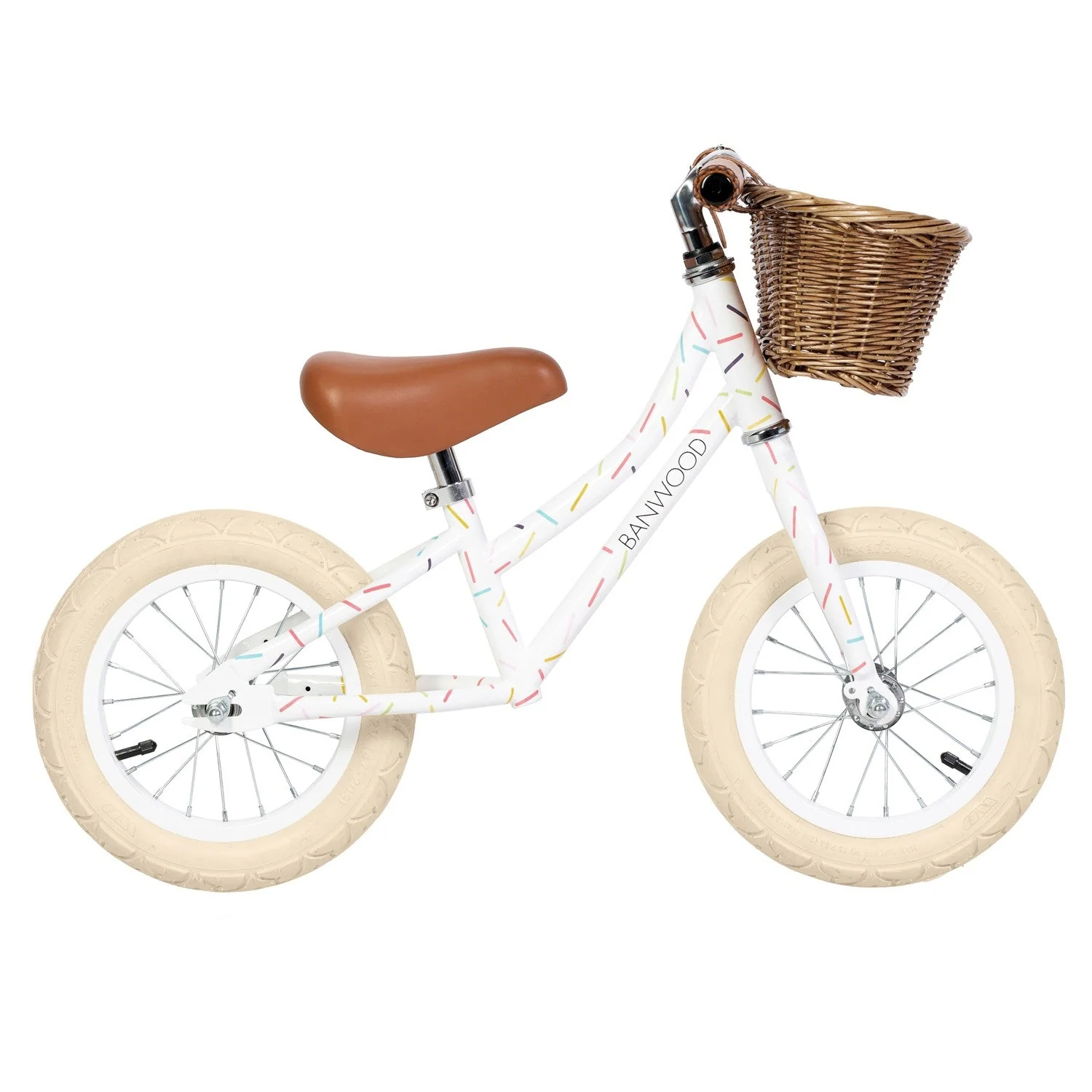 Banwood X Marest First Go! Balance Bike (White Sprinkle) - Image 7