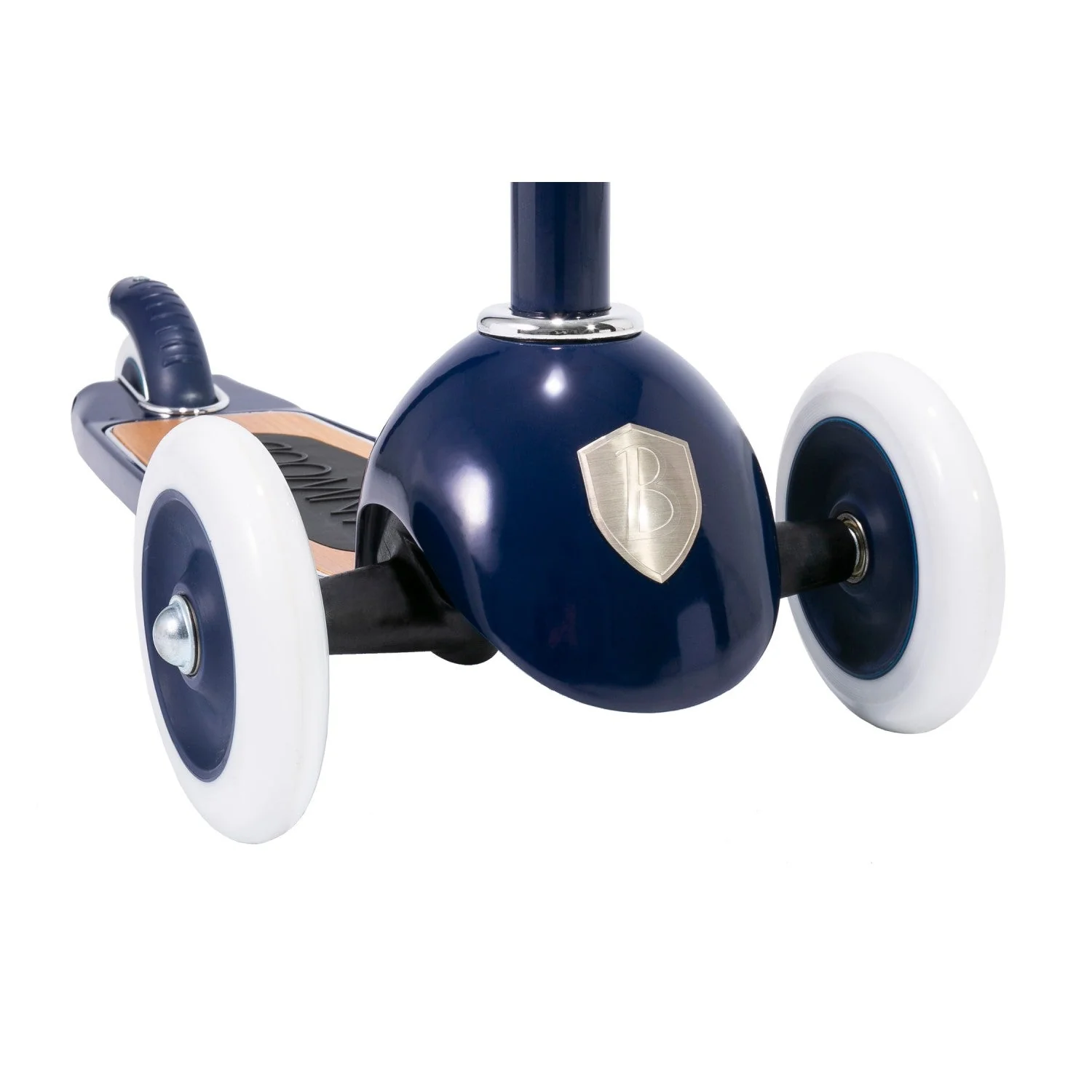 Banwood Kids 3 Wheel Scooter with Basket (Navy) - Image 12