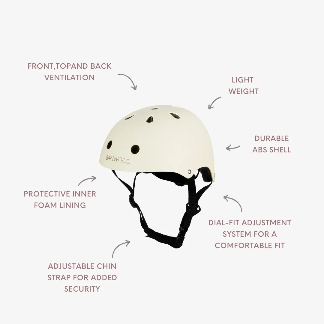 Banwood Classic Bike Helmet (Matte Cream) - Image 6
