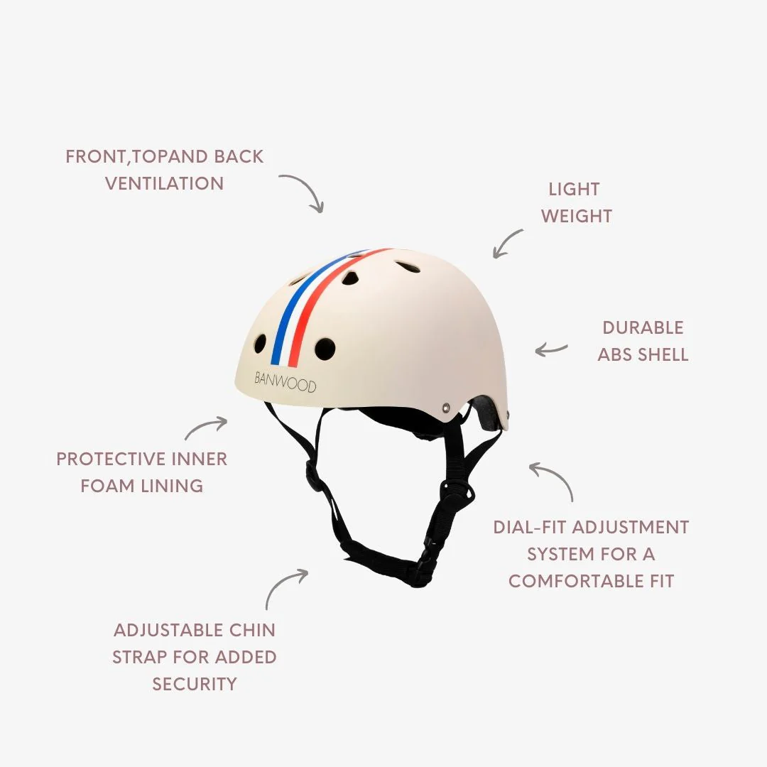Banwood Classic Bike Helmet (Racer Stripe) - Image 8