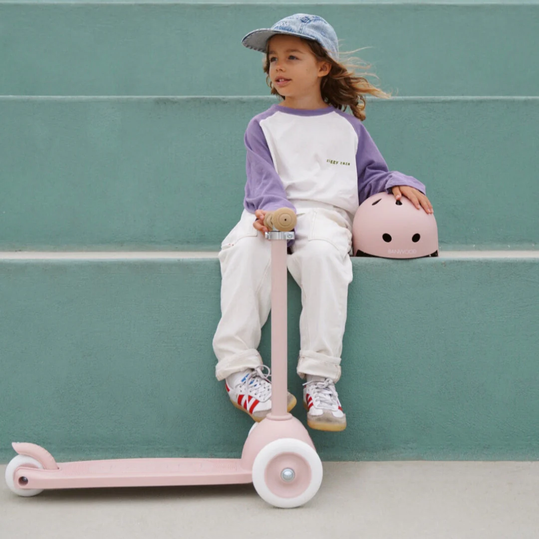 Banwood Eco Bike Helmet (Faded Pink) - Image 5