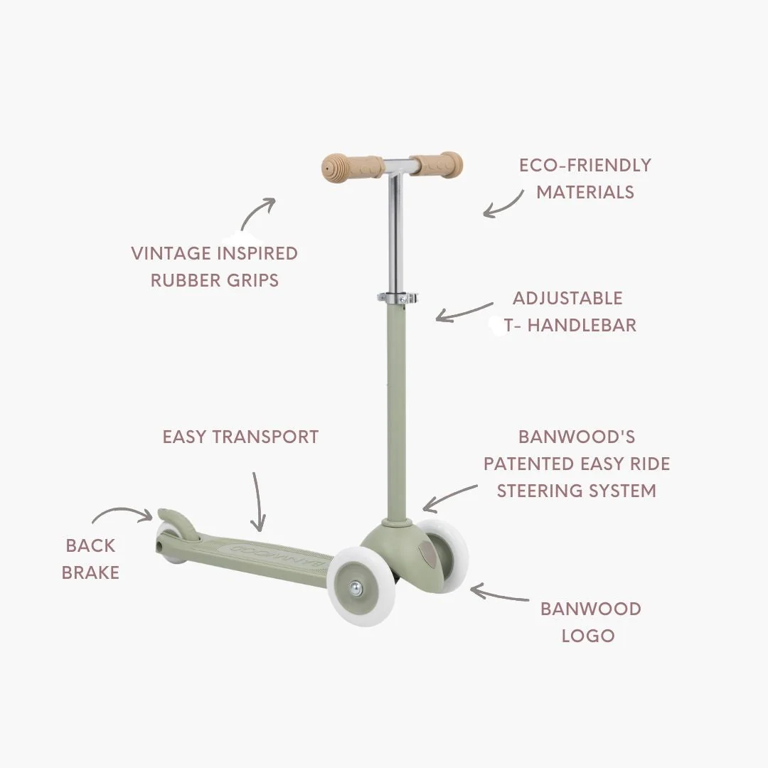 Banwood Eco Kids Scooter (Olive) - Image 7