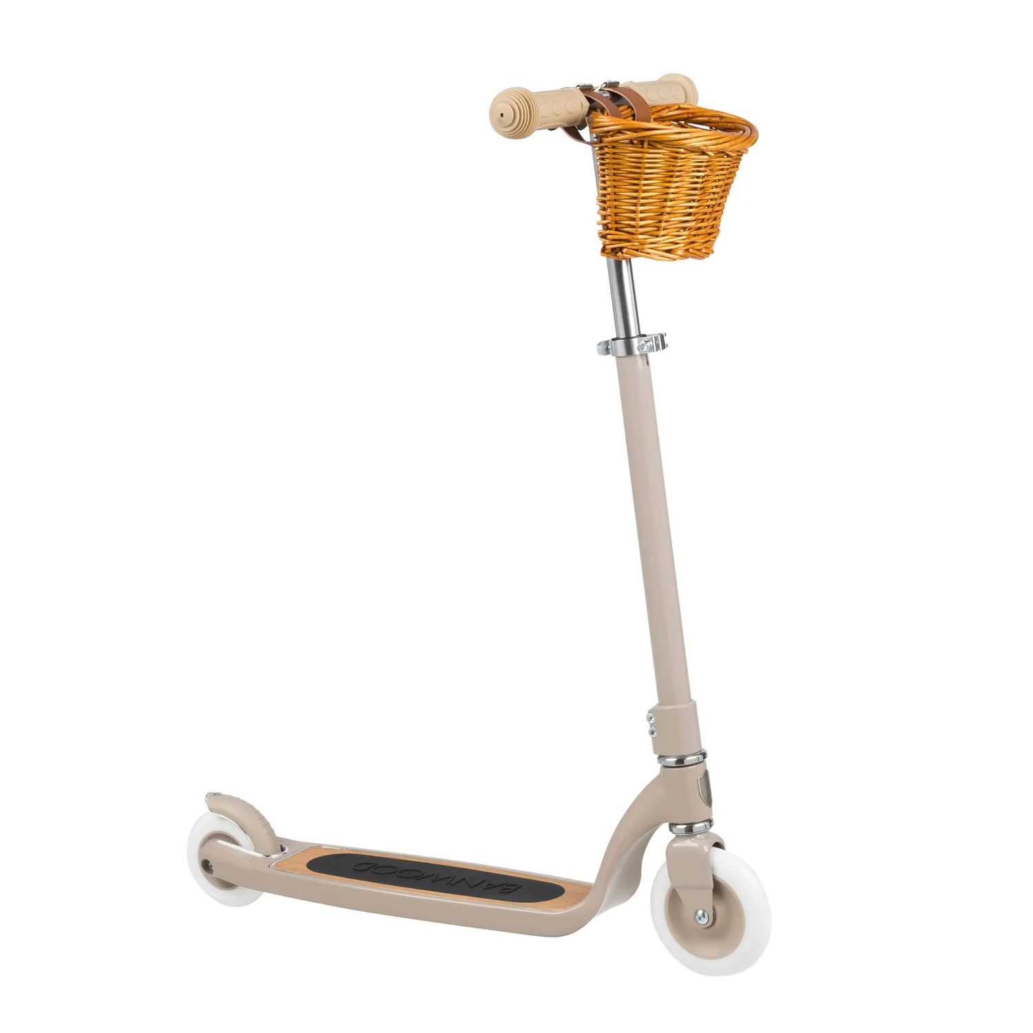 Banwood Kids Maxi Scooter with Basket (Beige) - Image 5