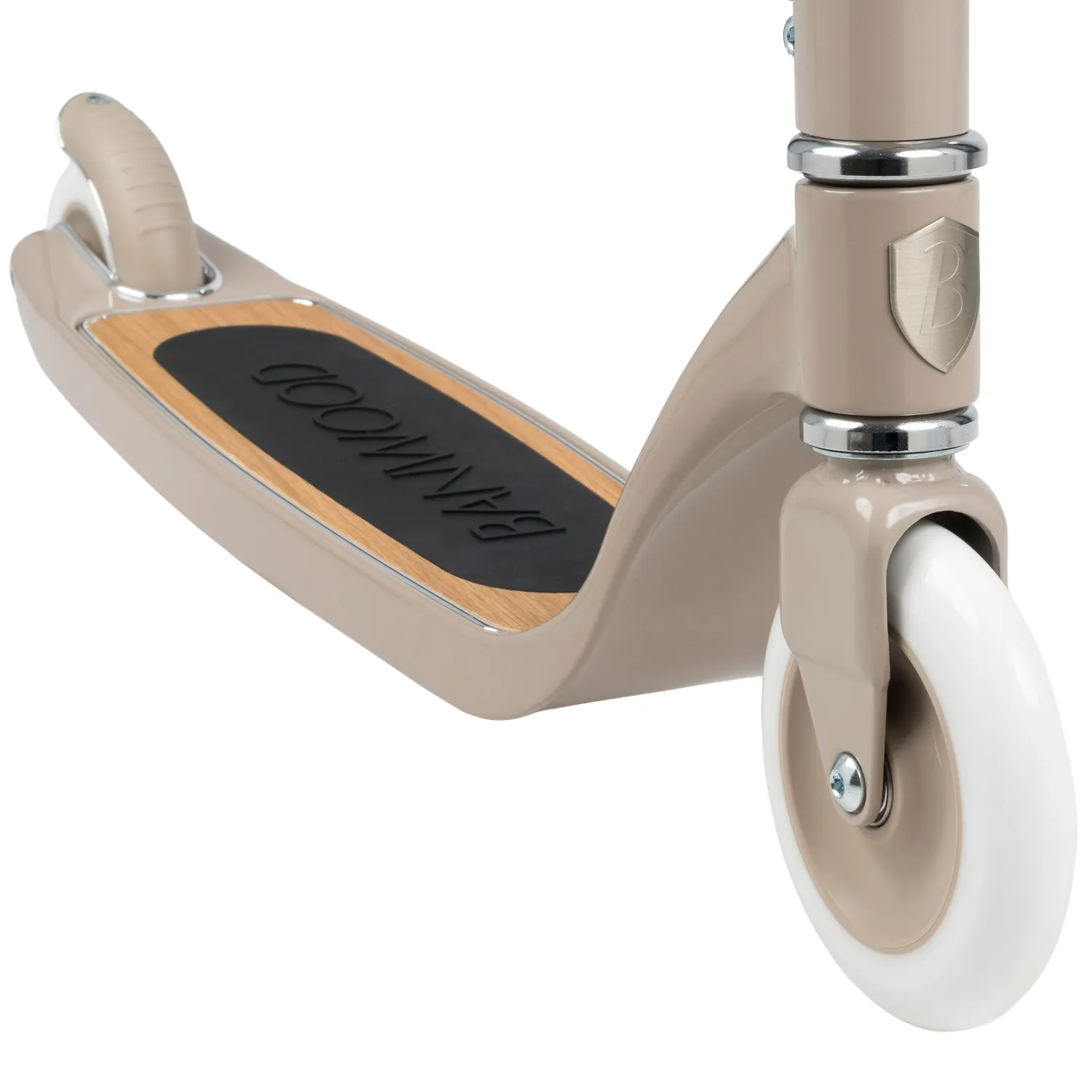 Banwood Kids Maxi Scooter with Basket (Beige) - Image 6