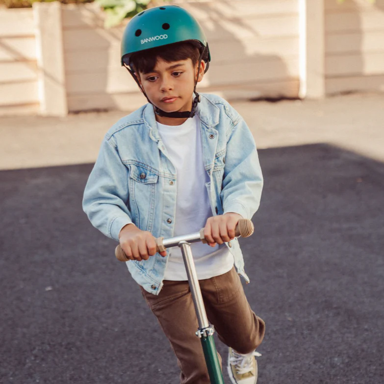 Banwood Kids Maxi Scooter with Basket (Green) - Image 2