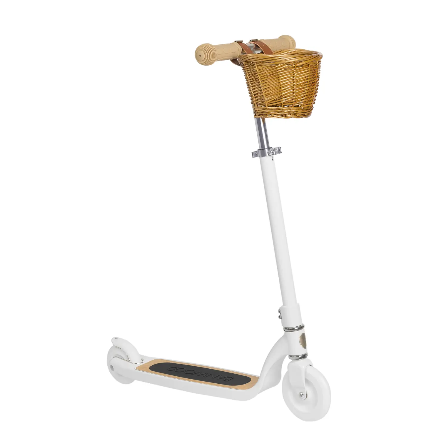 Banwood Kids Maxi Scooter with Basket (White) - Image 8