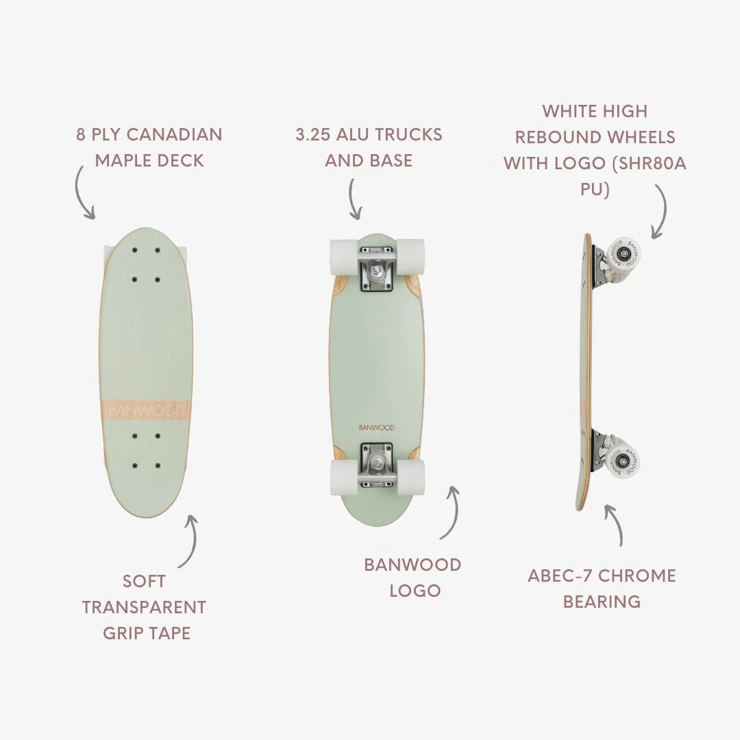 Banwood Kids Skateboard (Pale Mint) - Image 10