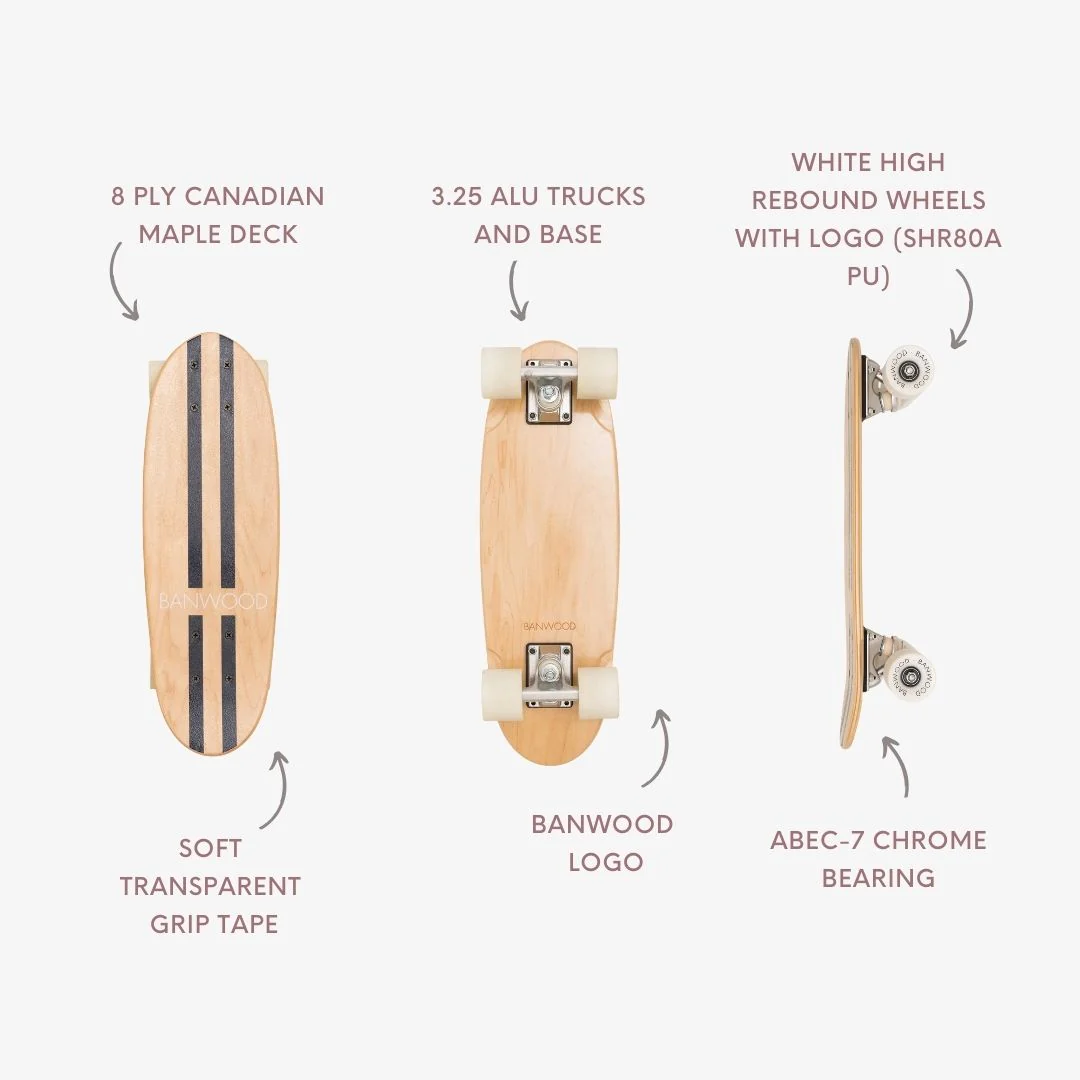 Banwood Kids Skateboard (Navy Blue) - Image 6
