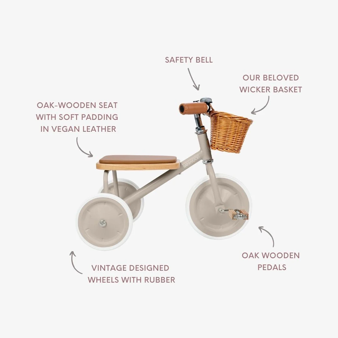 Banwood Vintage Trike (Beige) - Image 5